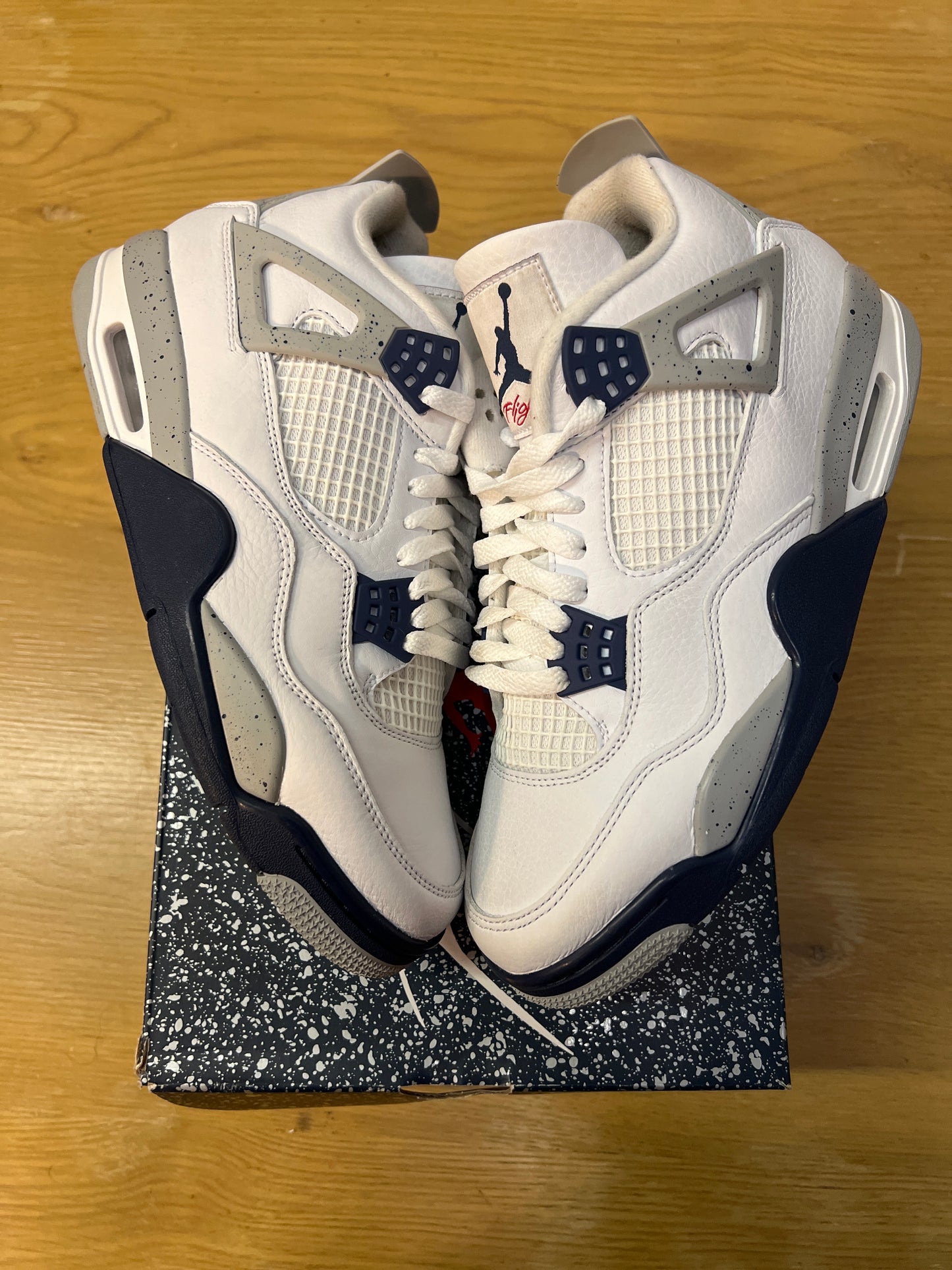 Jordan 4 Retro Midnight Navy Used Sz 9
