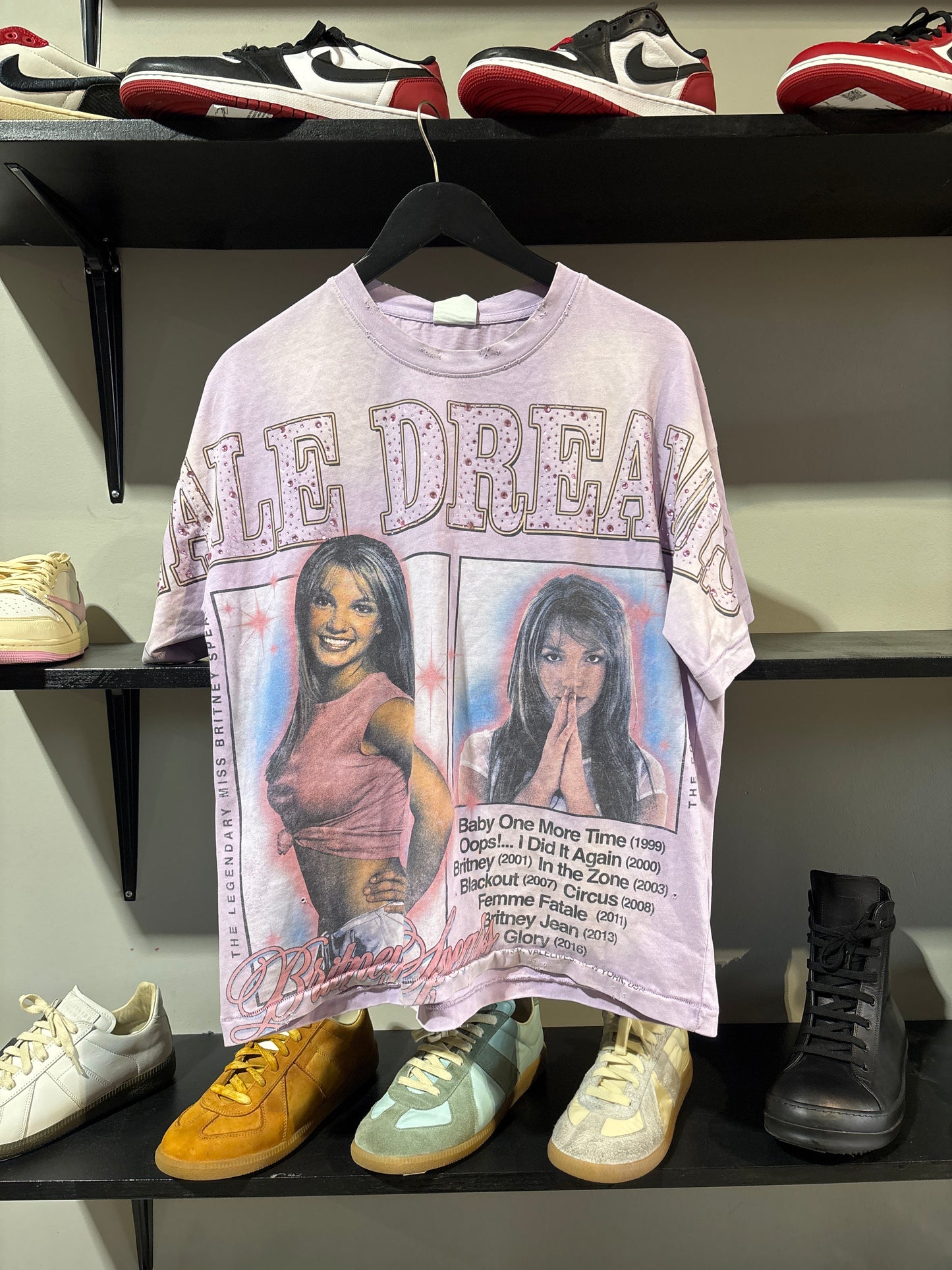 Vale Britney Spears Tee Purple Sz S
