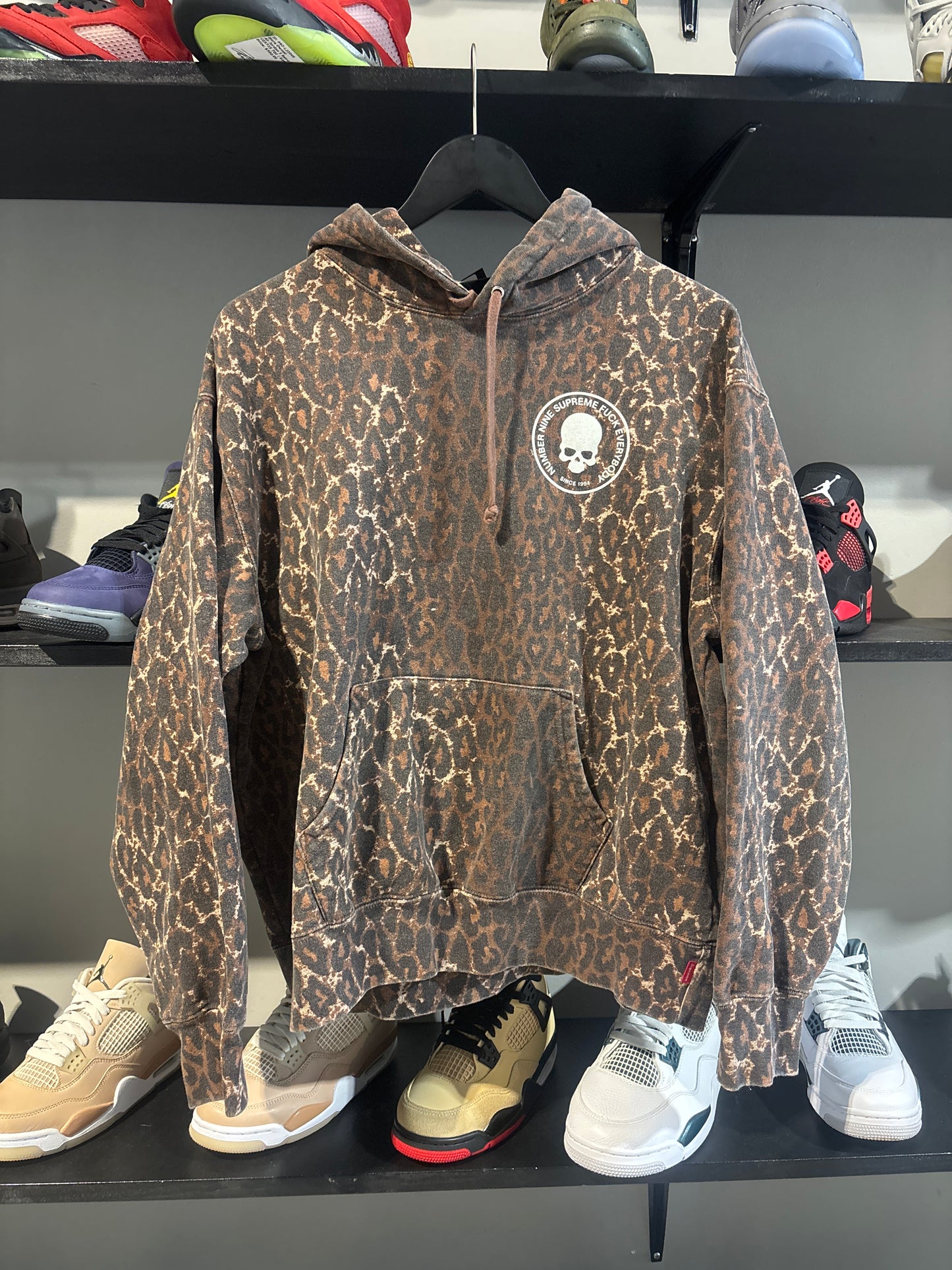 Supreme Number (N)ine Cheetah Hoodie