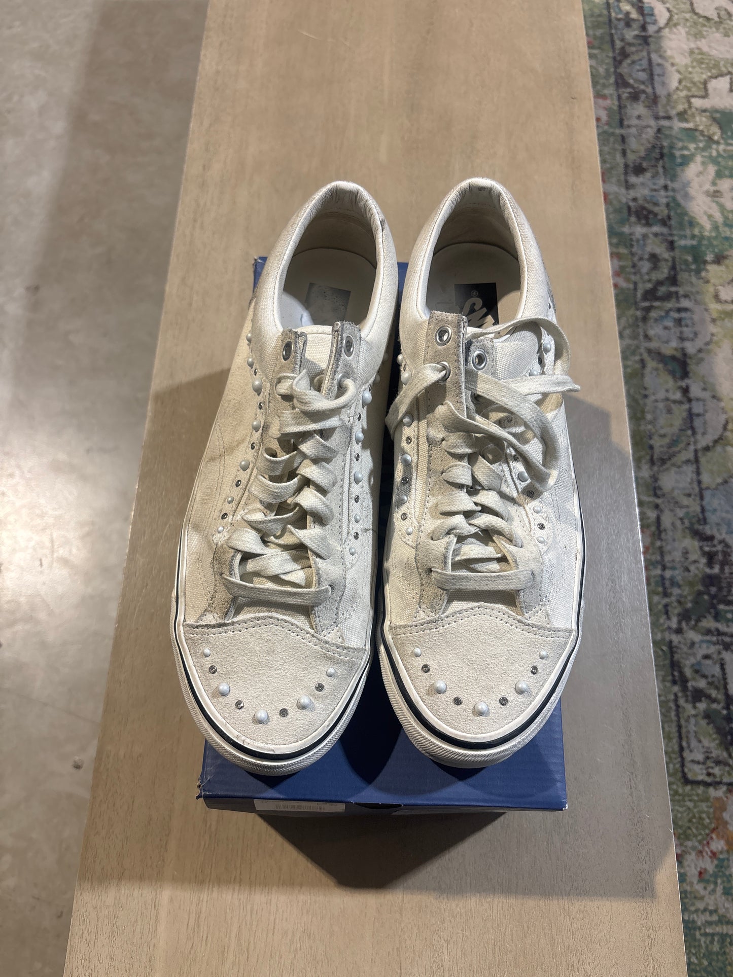 Vans Otw Pearlized White Used sz 12