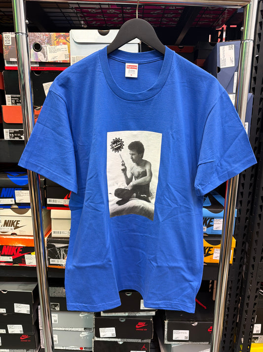 Supreme Larry Clark Gun Tee Blue
