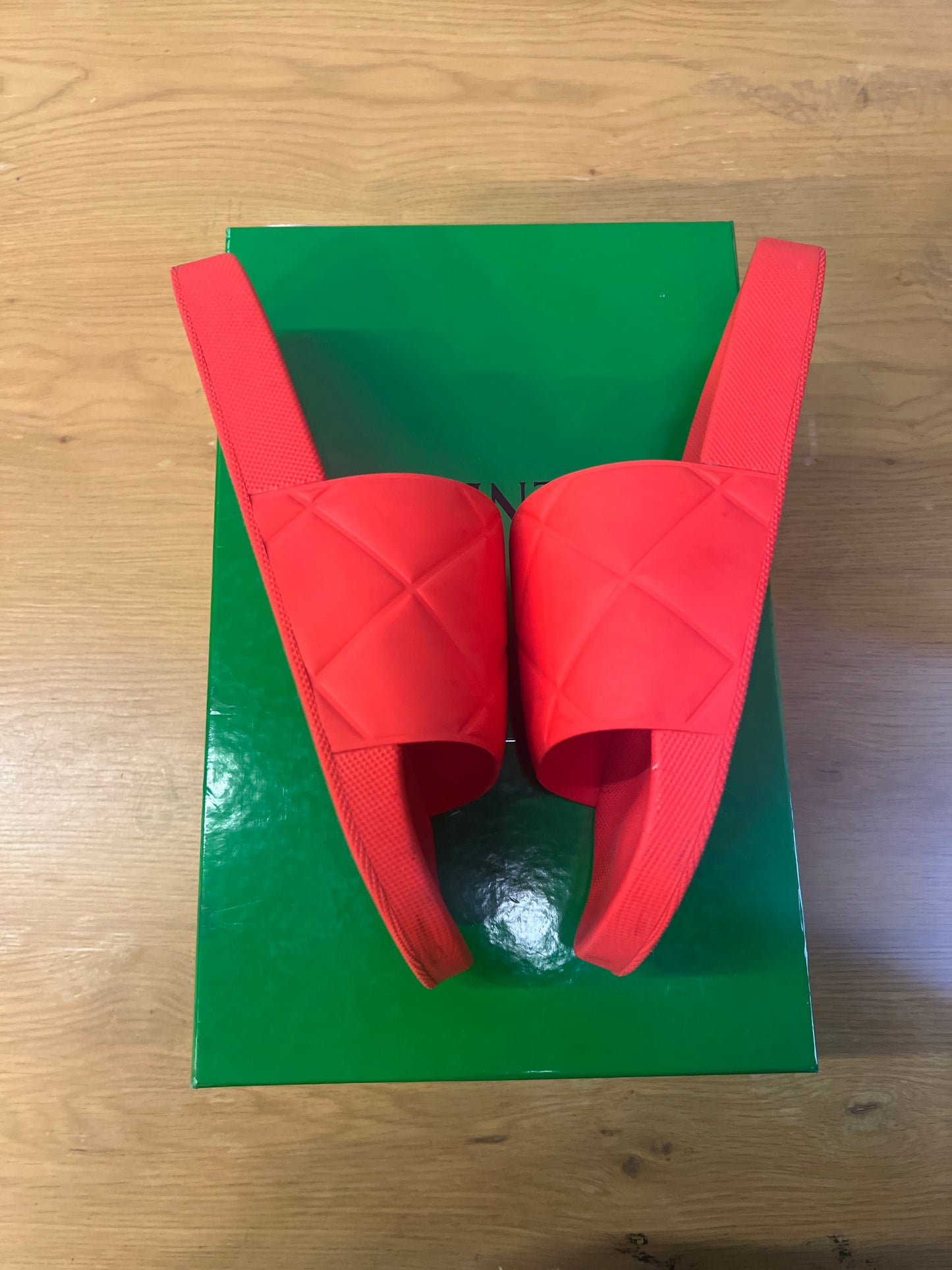 Bottega Veneta Tomato Slide Used Sz 12