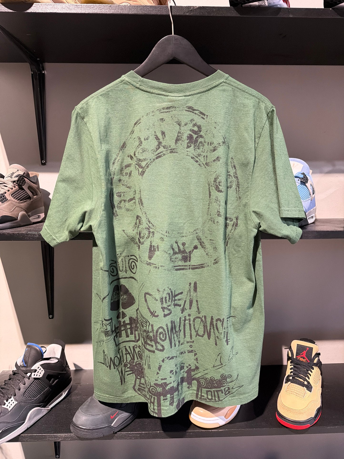 Stussy Green/Black Skull Tee