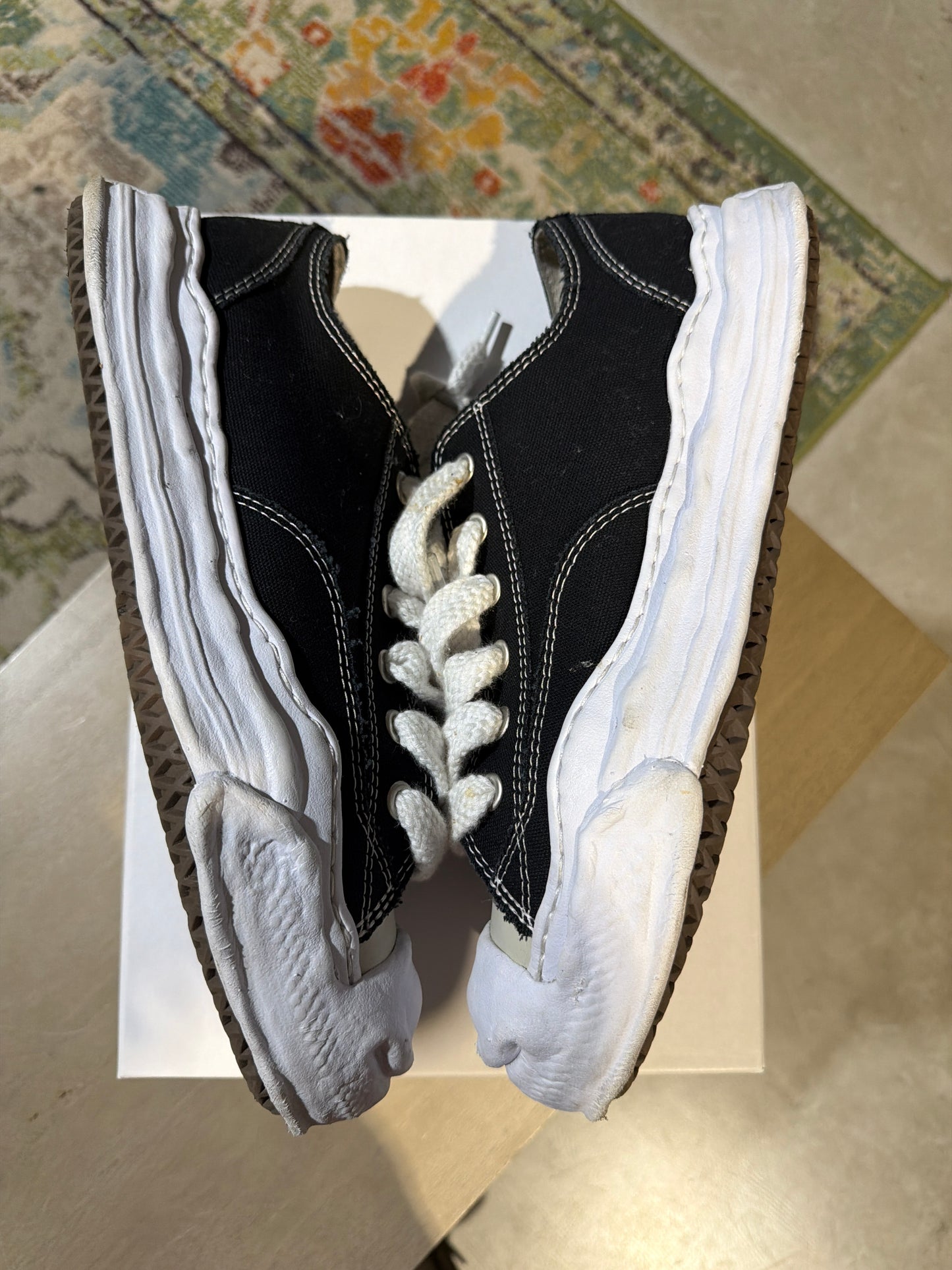 Maison Mihara Hank Black/White Used Sz 12