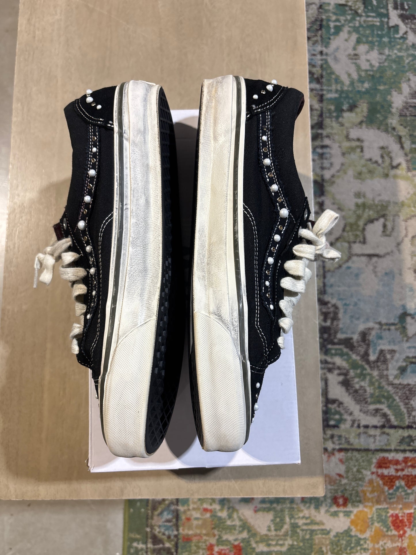 Vans Pearlized Black Used Sz 11.5