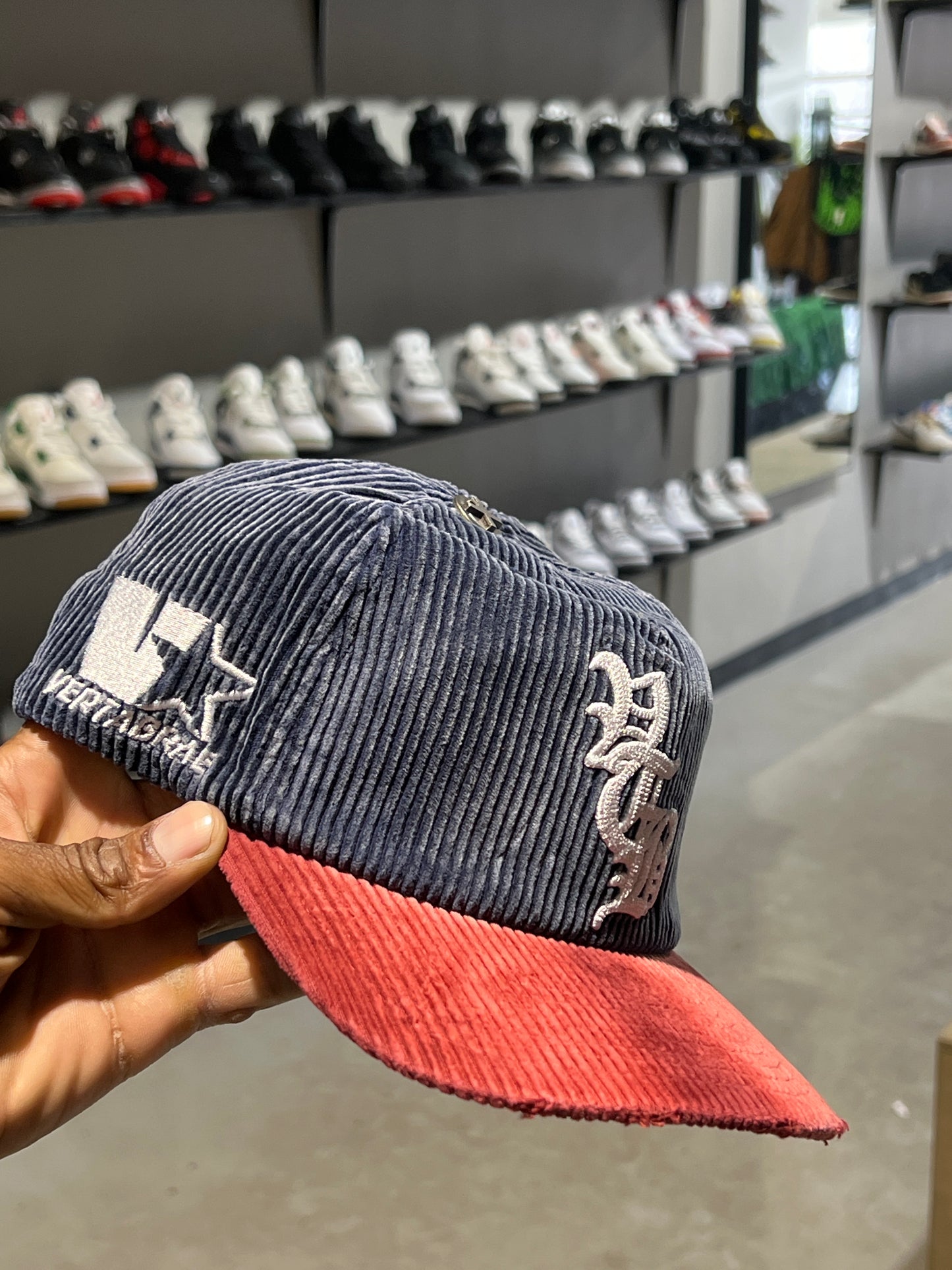 Vertabrae Red and Blue Cord Snapback