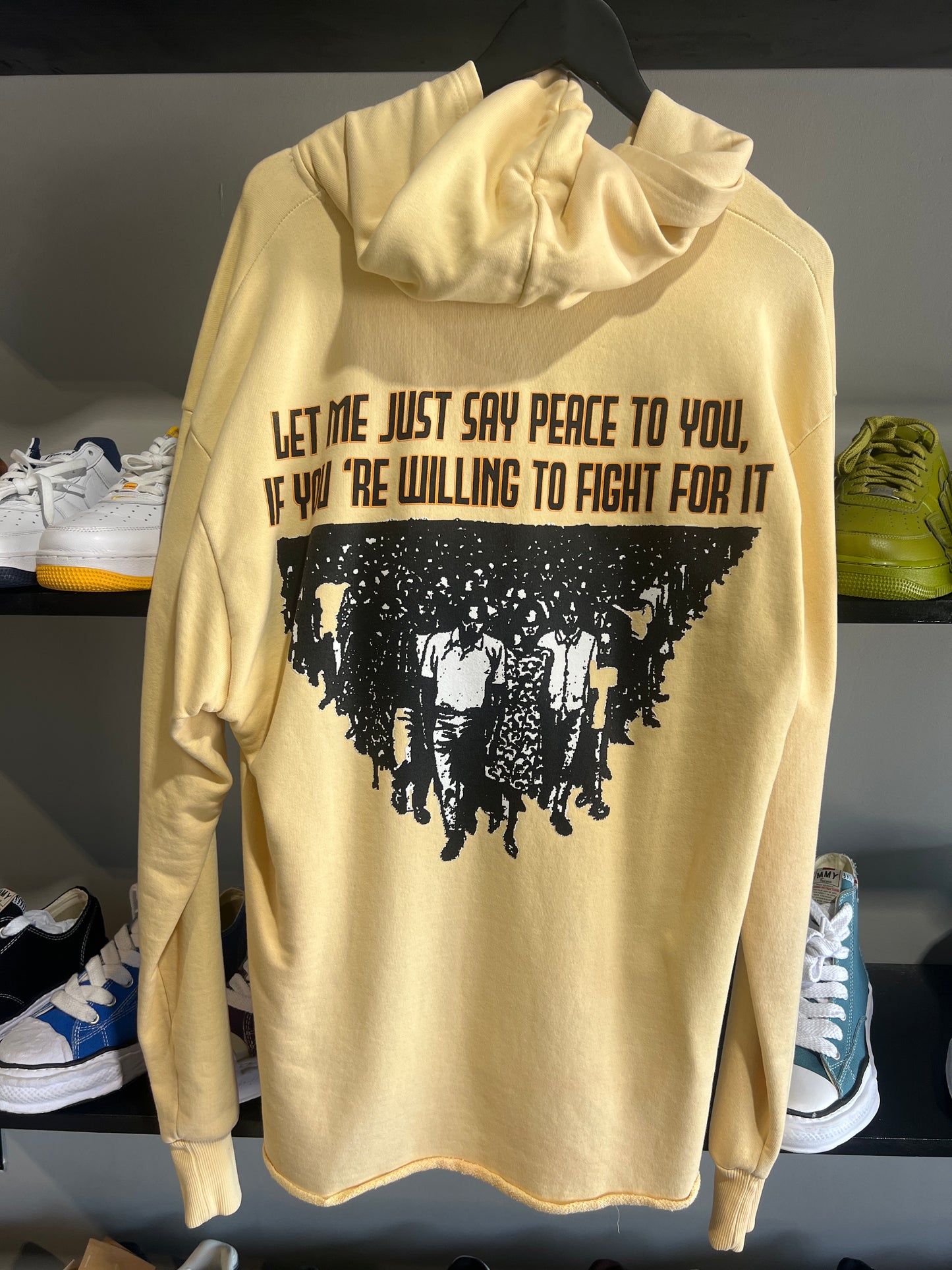 barriers cream Fred Hampton hoodie