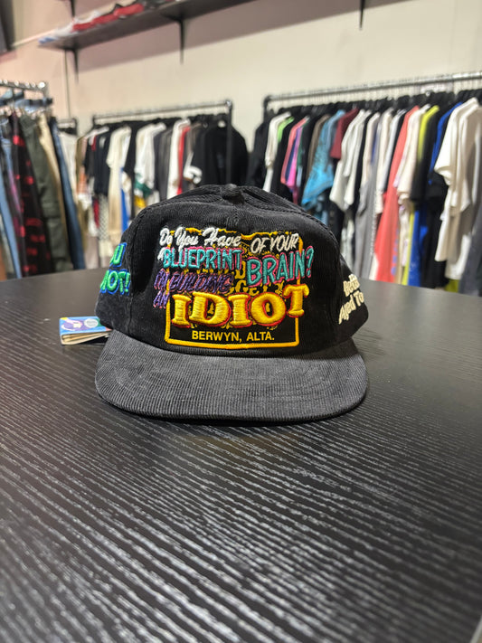 BWA Vintage Hat Black IDIOT