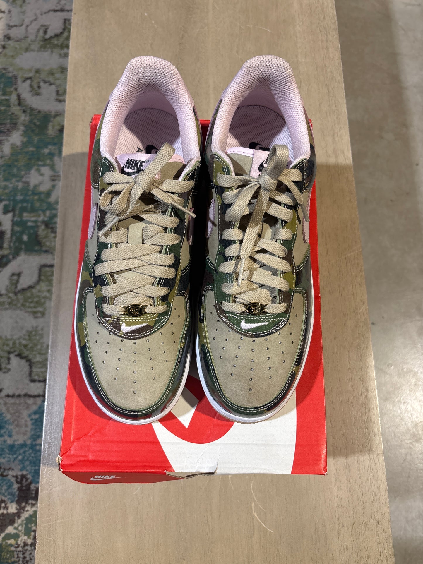 Nike Af1 Camo/Pink Used Sz 9