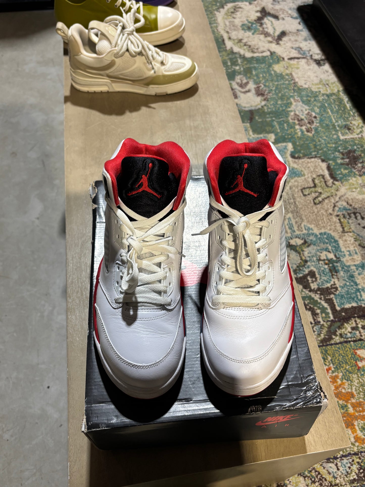 Jordan 5 Fire Red Used Sz 11.5