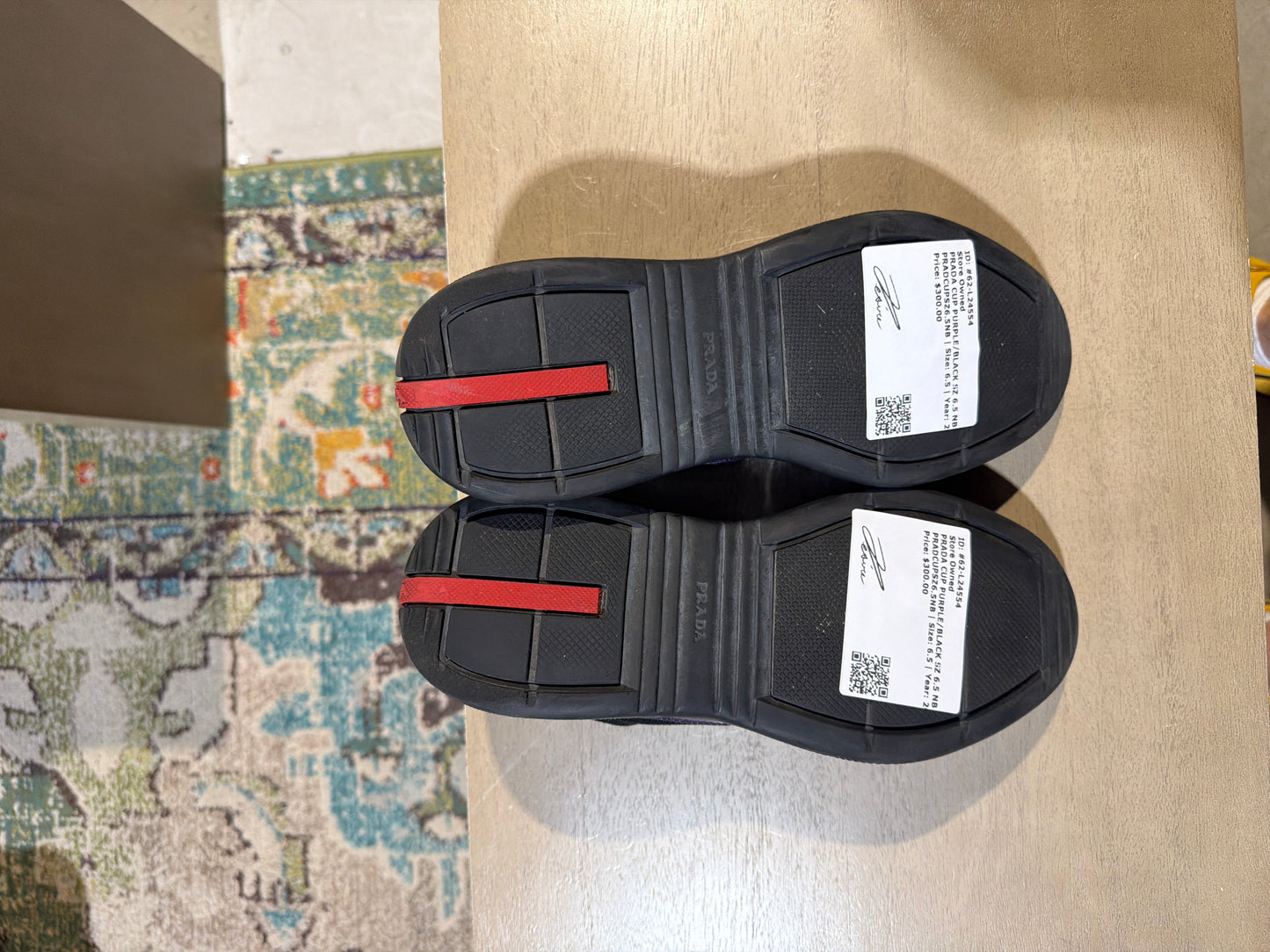 PRADA CUP PURPLE/BLACK SZ 6.5 NB