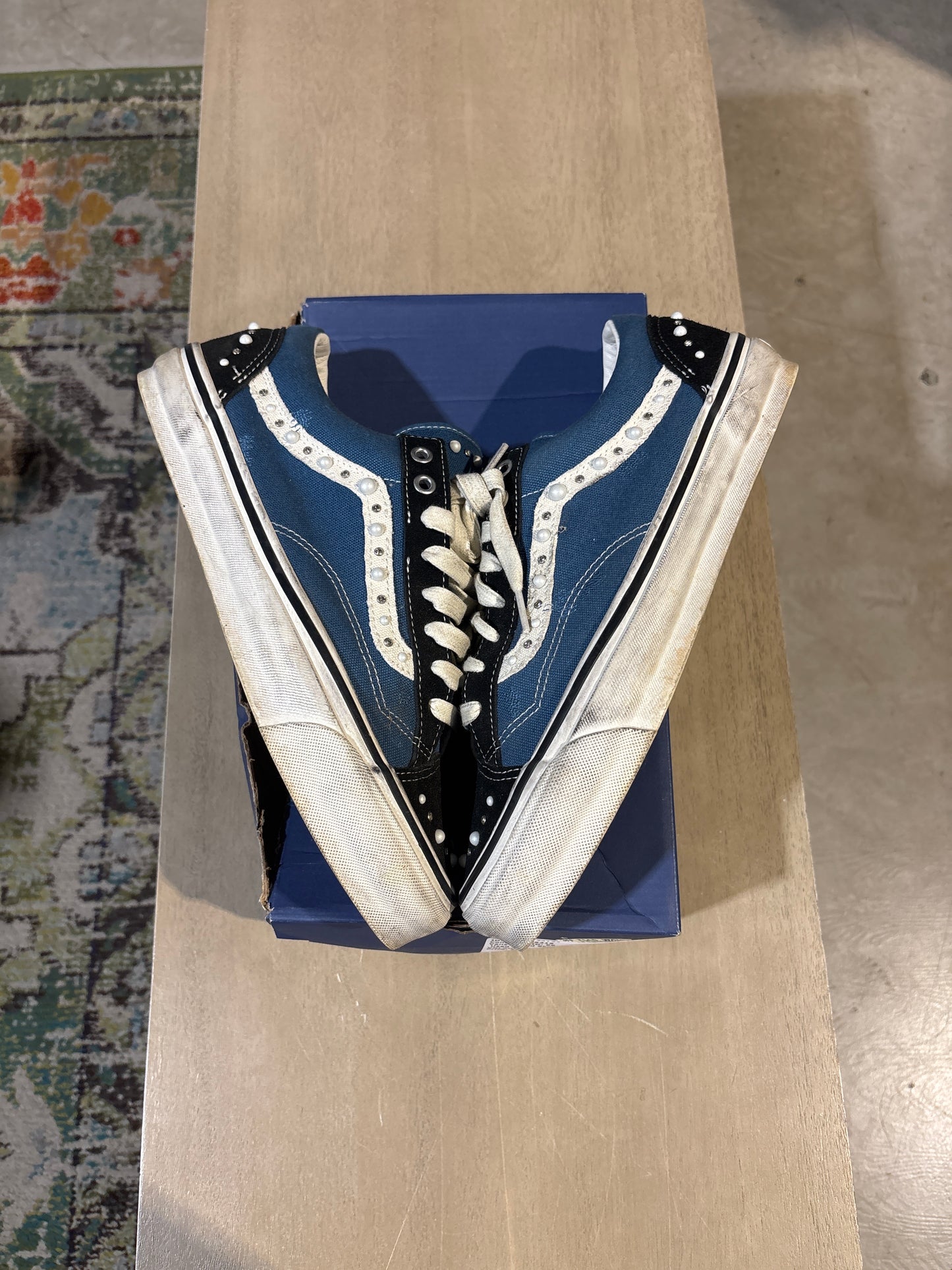 Vans LX Old Skool 36 Pearlized Navy Used 10.5