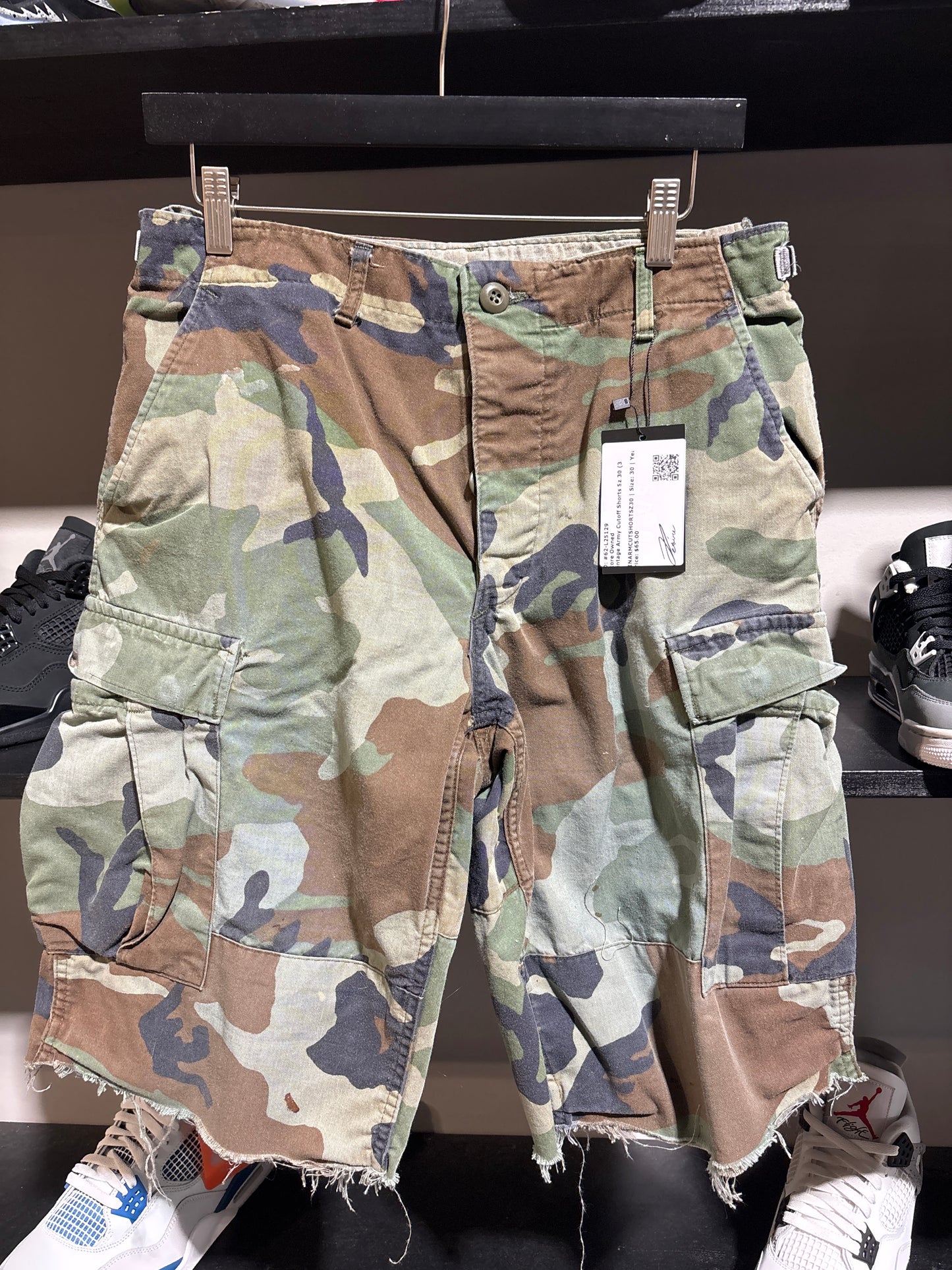 Vintage Army Cutoff Shorts Sz 30 (3)