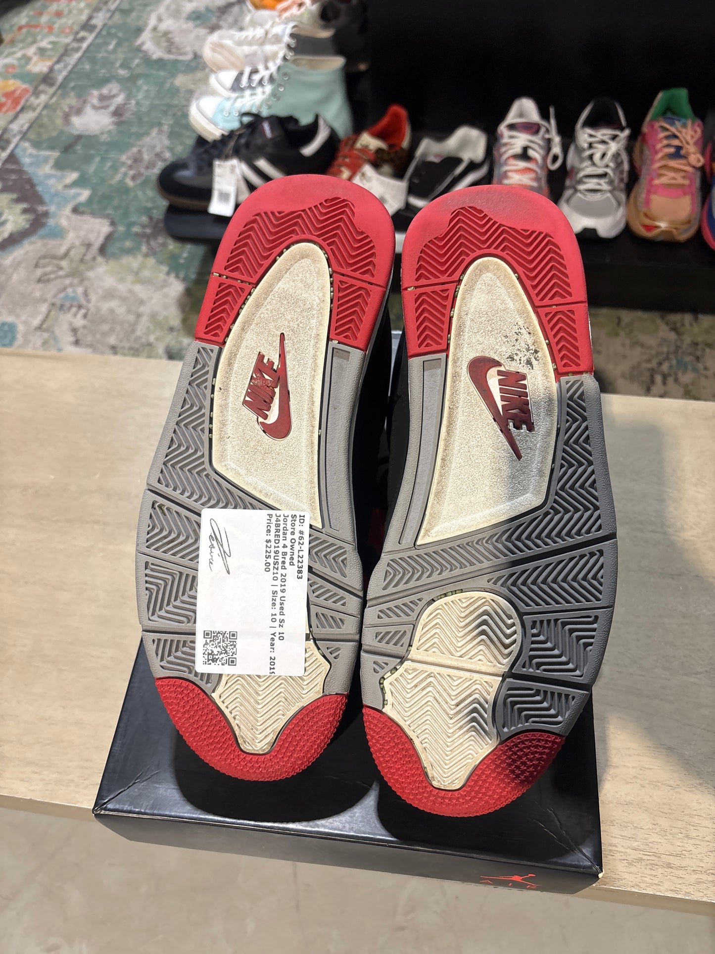 Jordan 4 Bred 2019 Used Sz 10