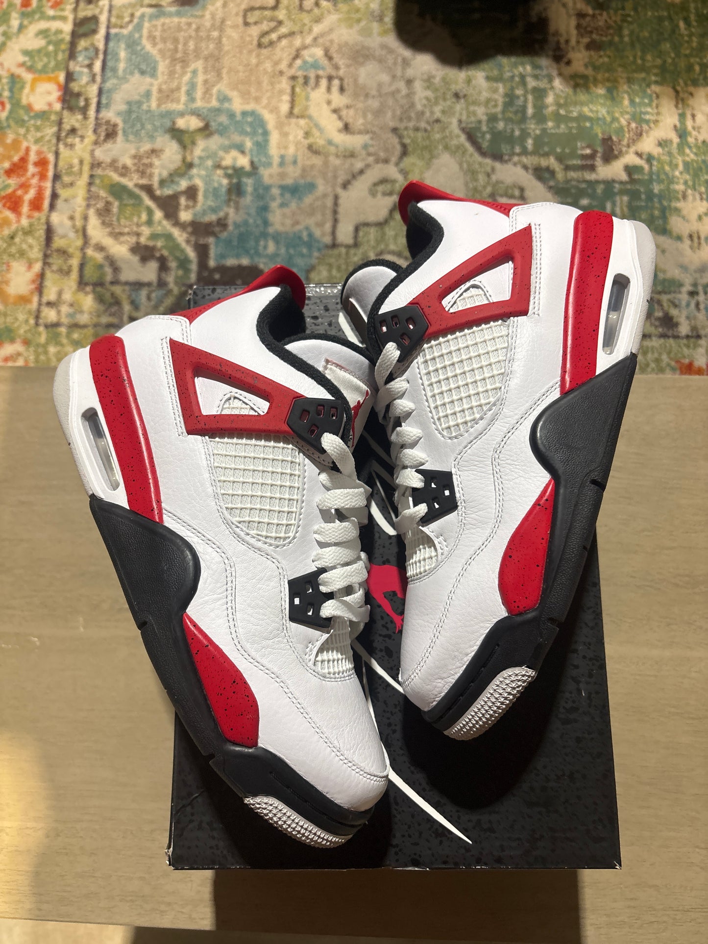 Jordan 4 red cement gs used sz 6.5Y 2