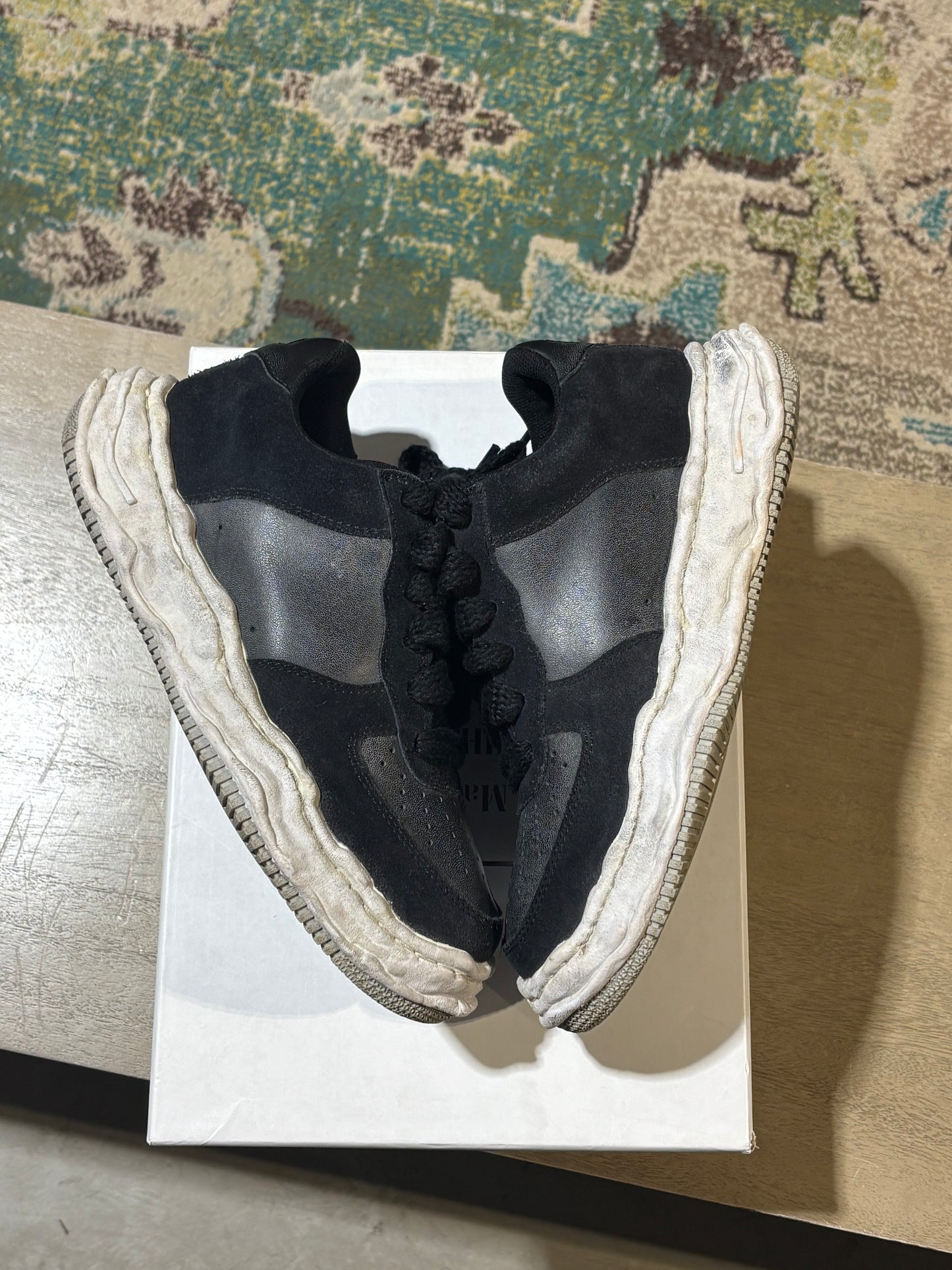 Maison Mihara Black Wayne Sneaker Used Sz 8