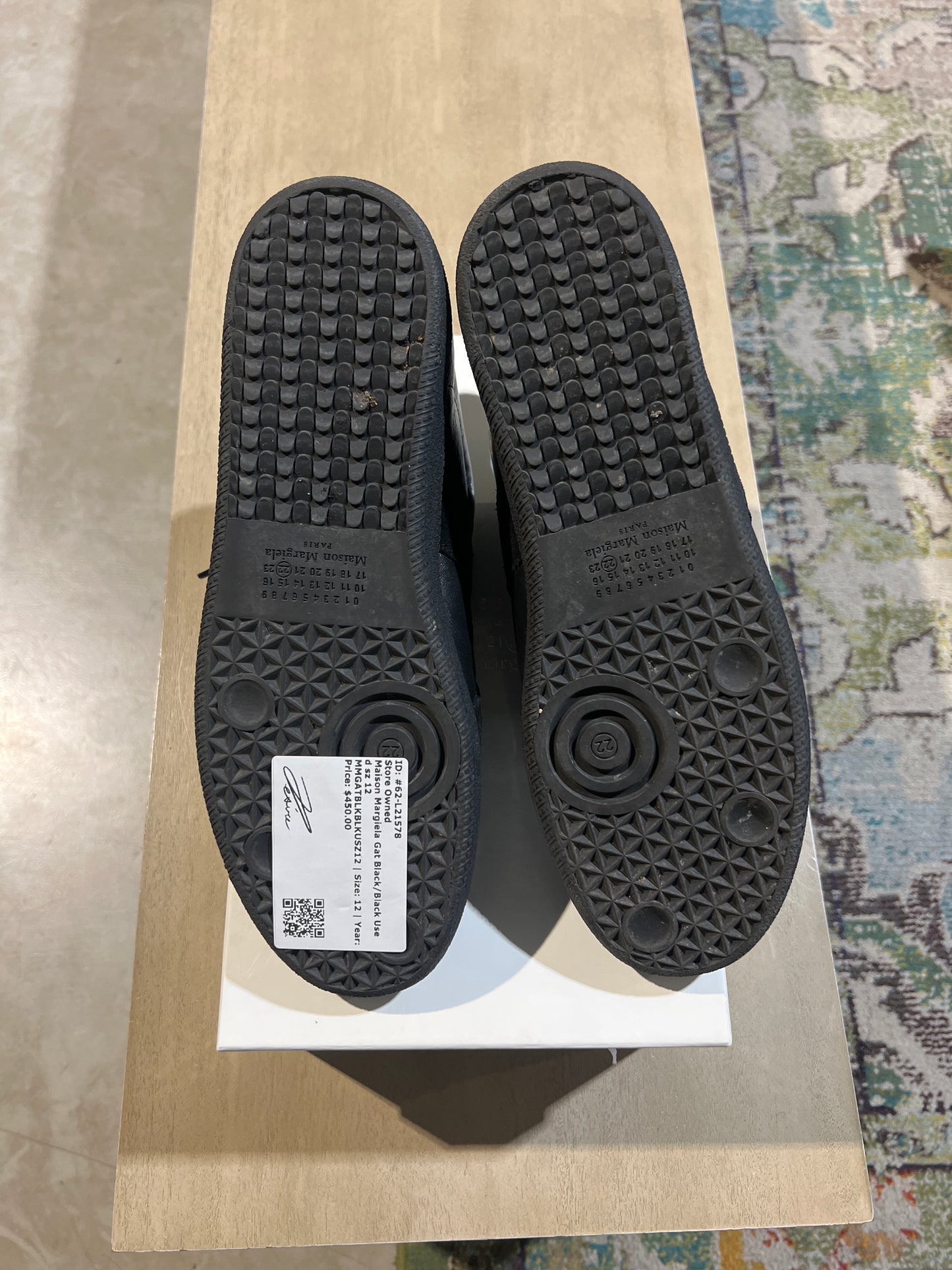 Maison Margiela Gat Black/Black Used sz 12