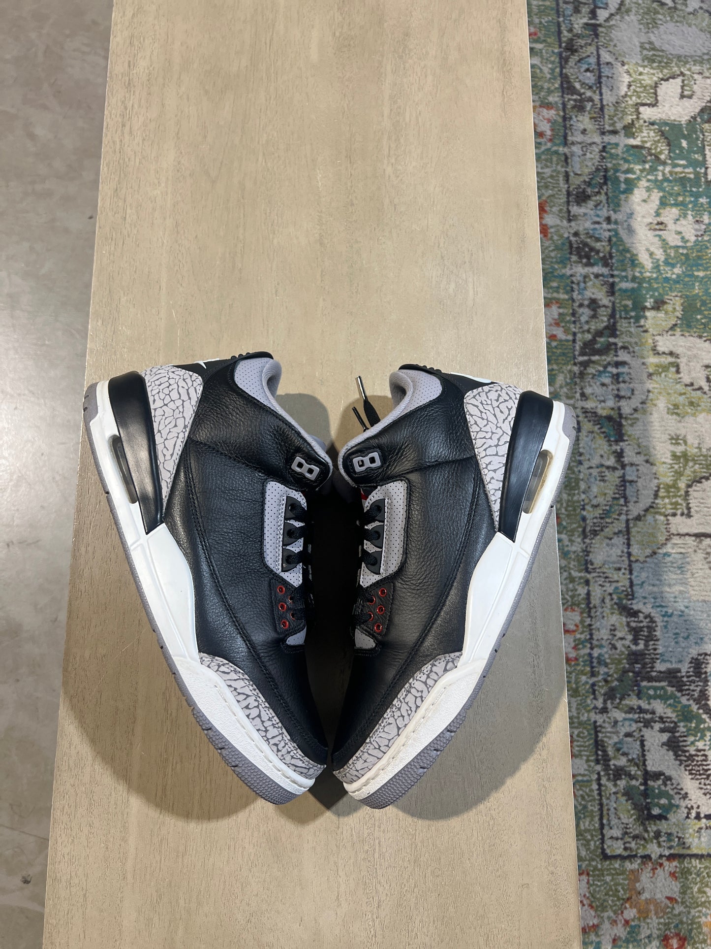 Jordan 3 Black Cement Used Sz 12 NB