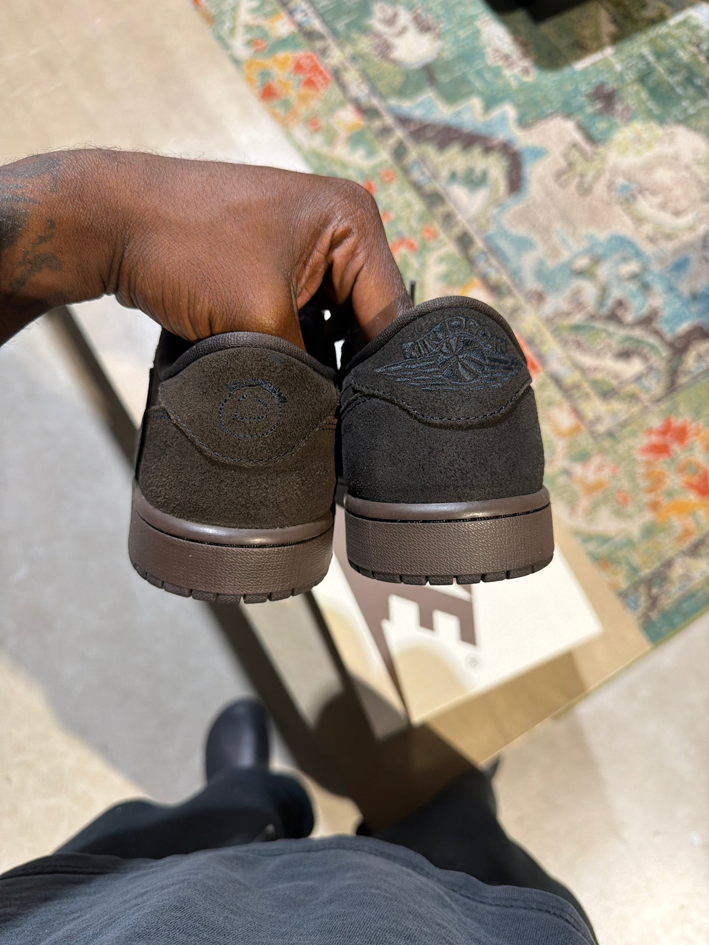 Jordan 1 Travis Scott Velvet Brown Used 9.5