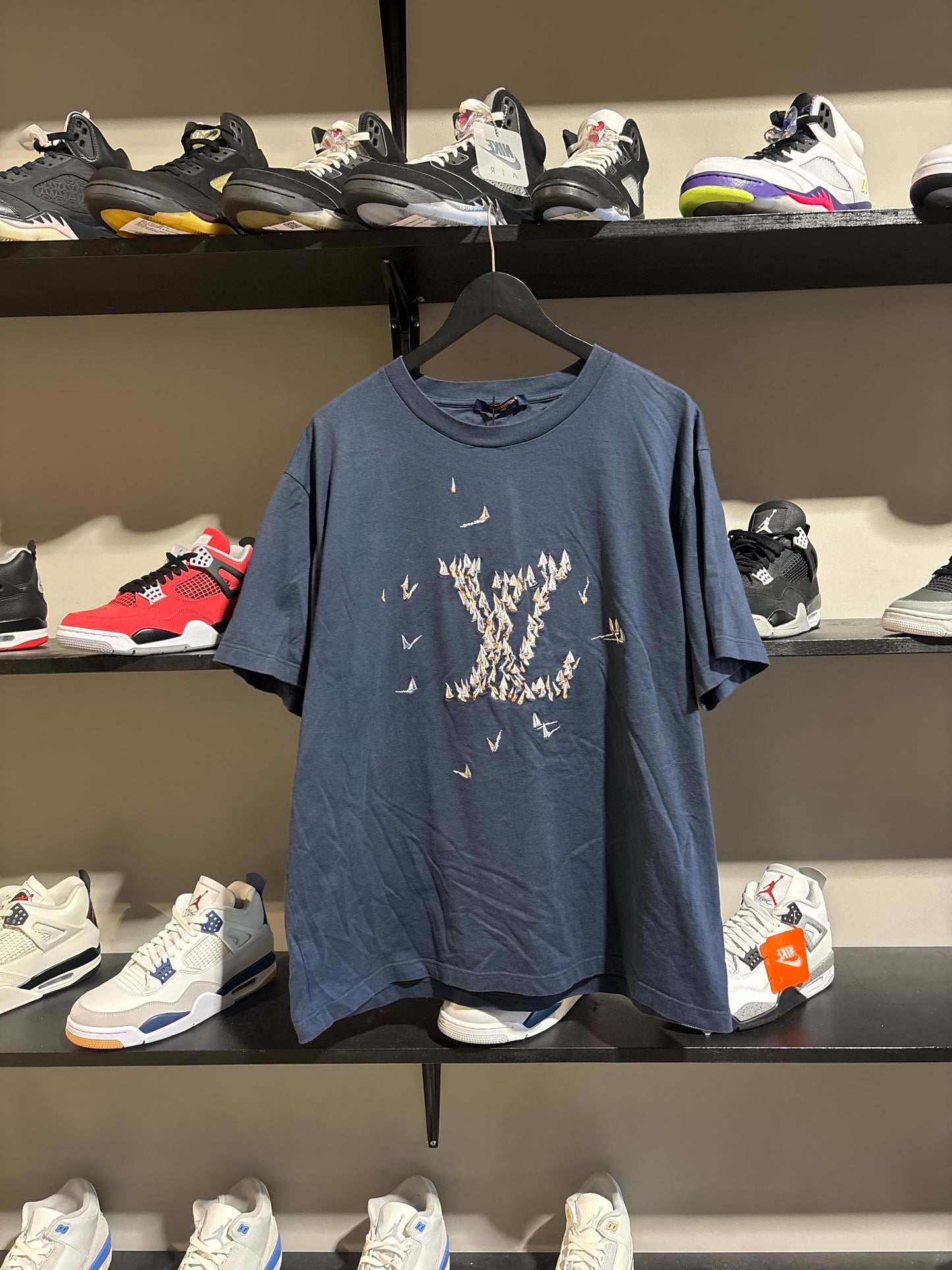 LV Boats Tee Navy