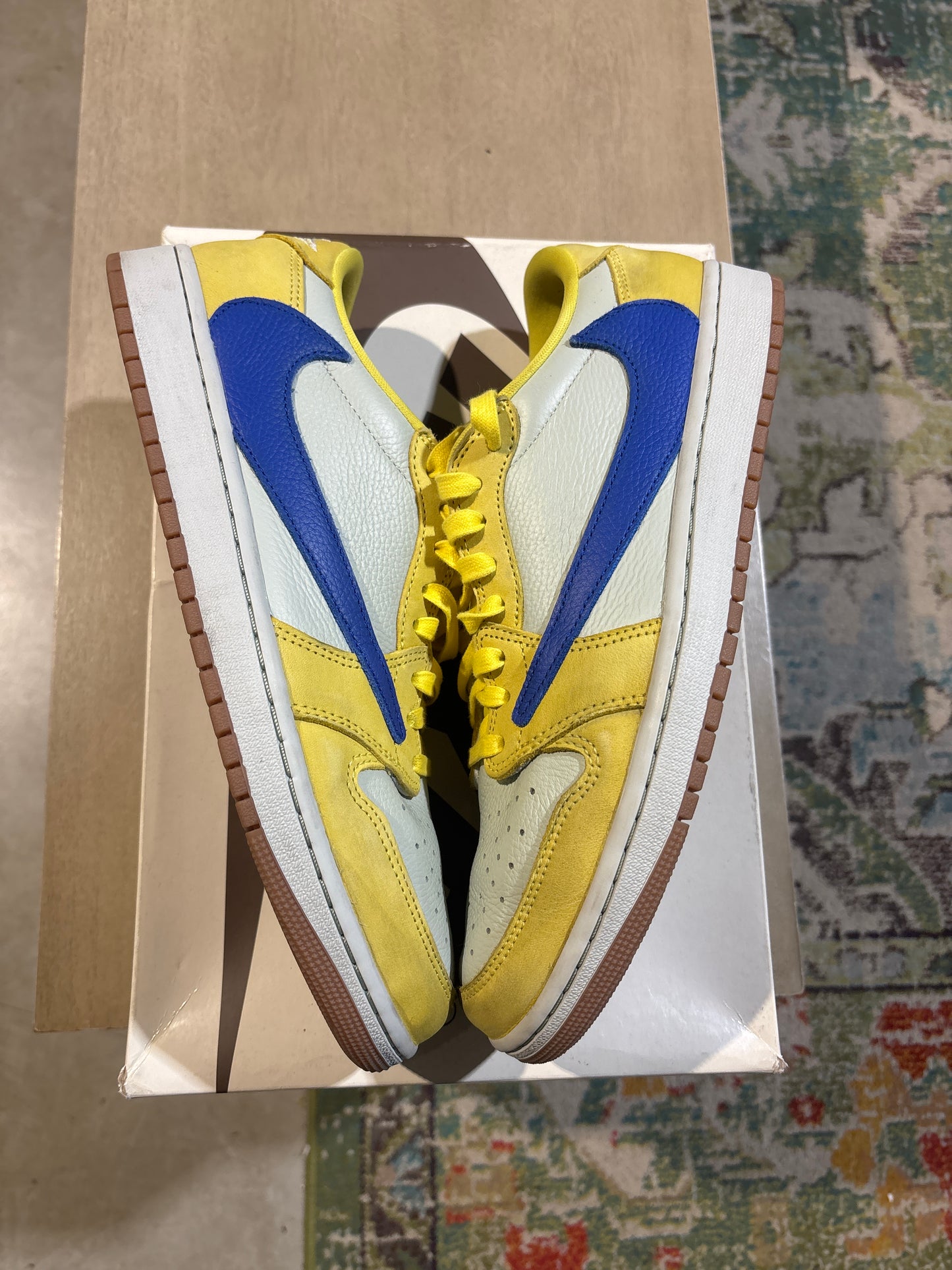 Travis Scott Canary 1s Used Sz 12W