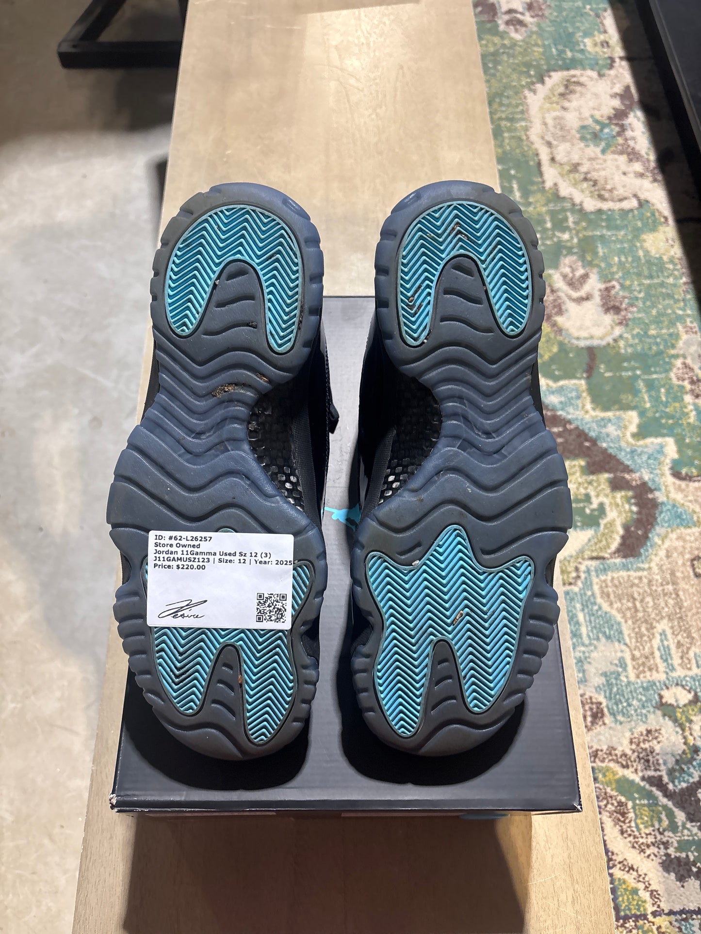 Jordan 11Gamma Used Sz 12 (3)