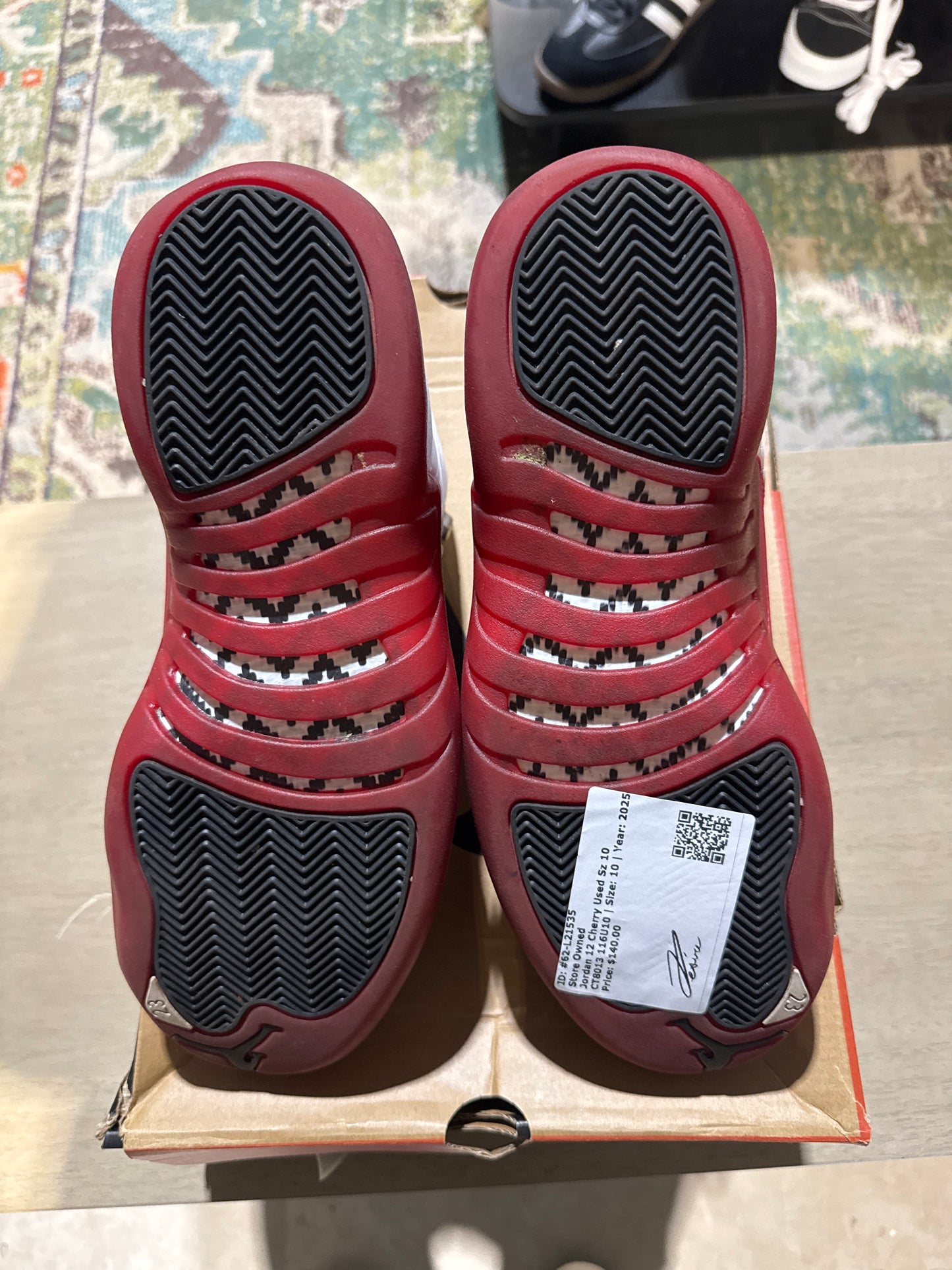 Jordan 12 Cherry Used Sz 10