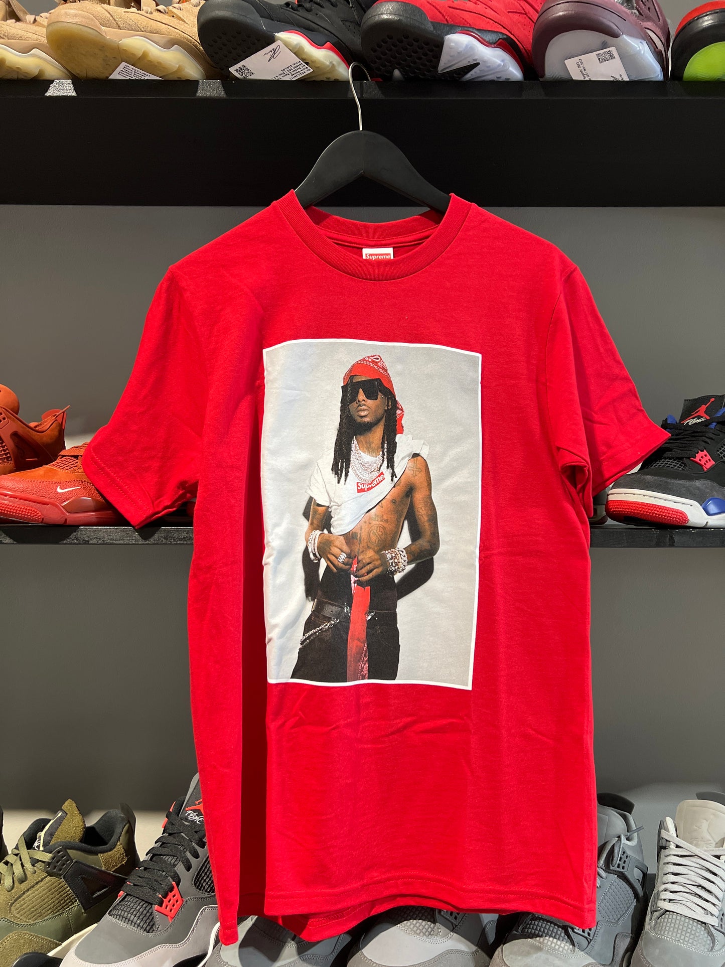 red supreme playboi carti tee