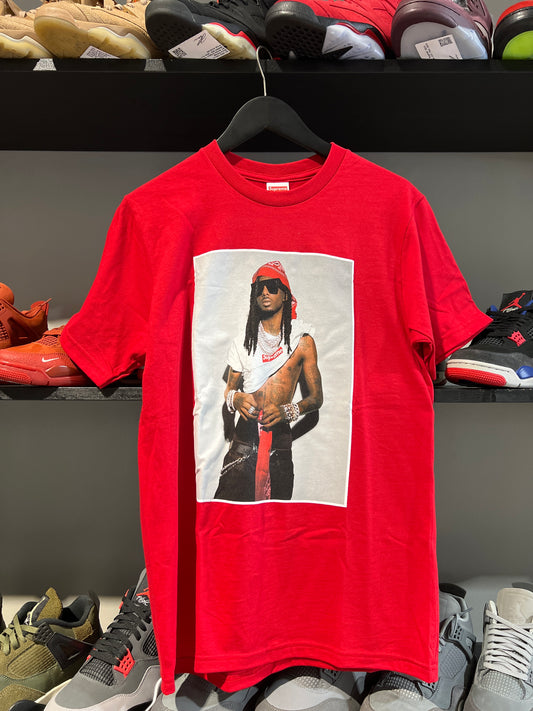 red supreme playboi carti tee