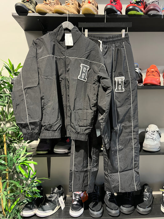 Forever Hungry Black Windbreaker Set