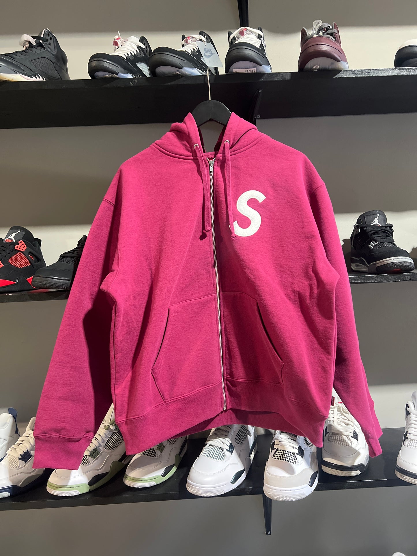 Supreme Big S Zipup Rasberry
