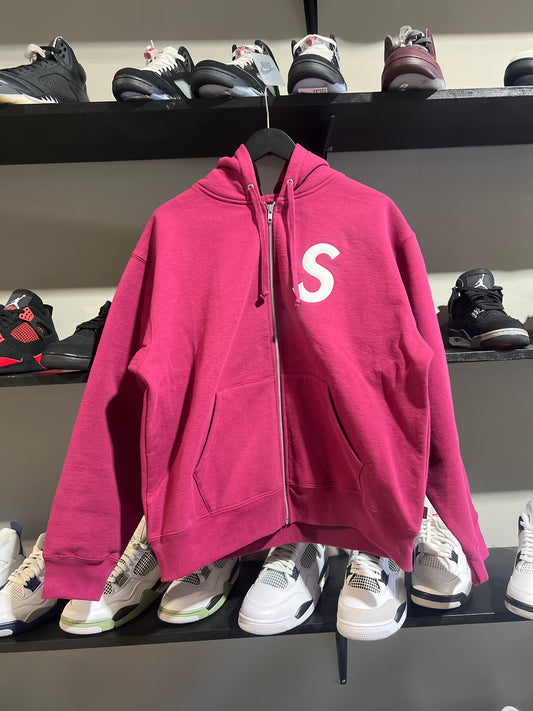 Supreme Big S Zipup Rasberry