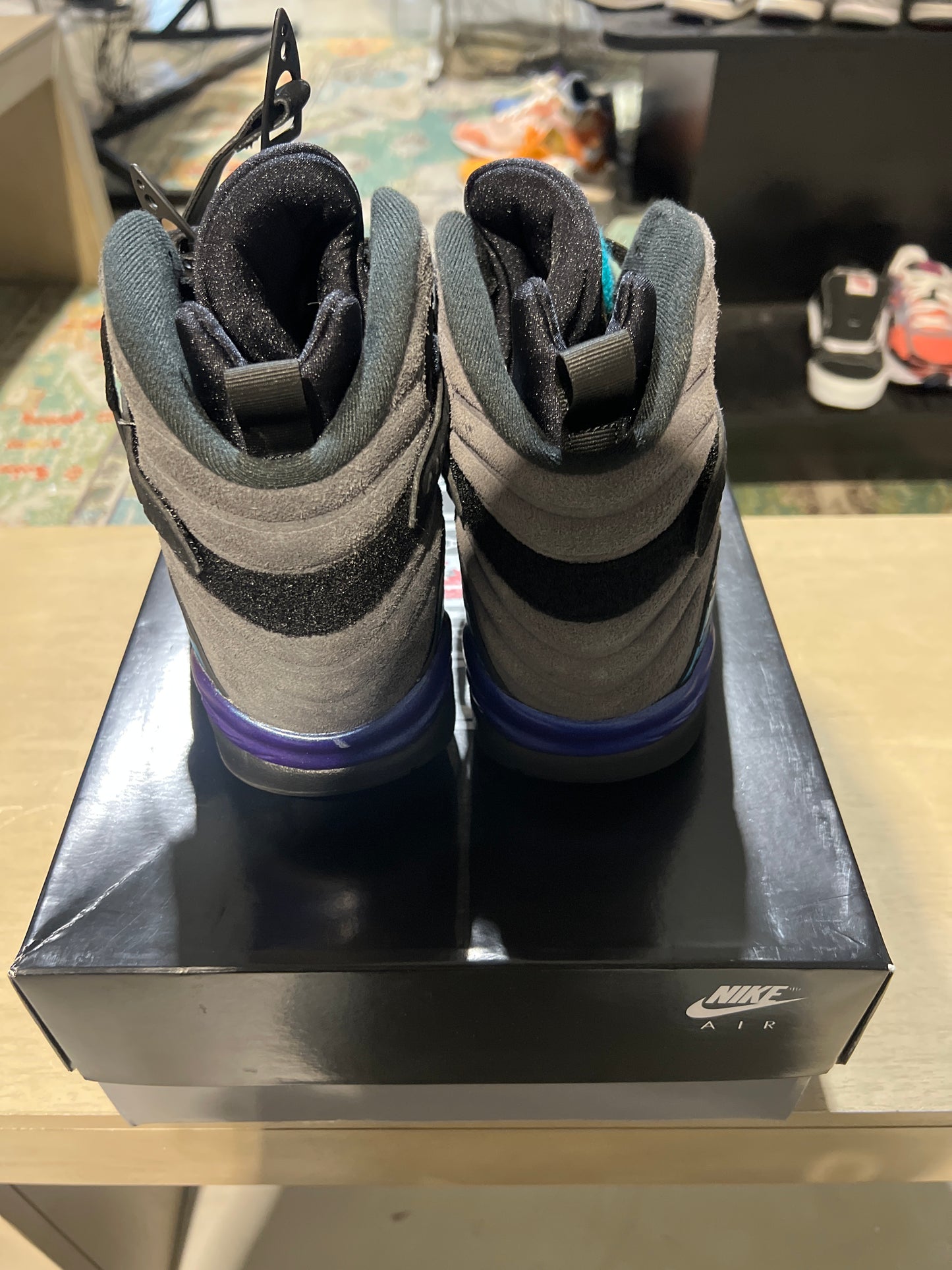 Jordan 8 Aqua used sz 10