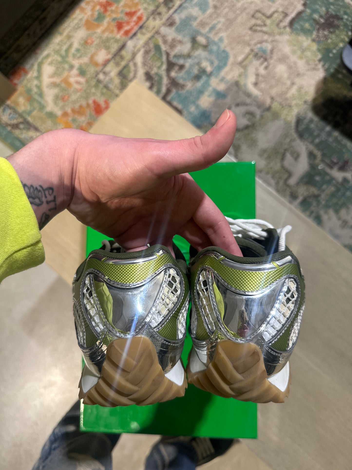 Bottega Veneta Orbits Mud Used Sz 8