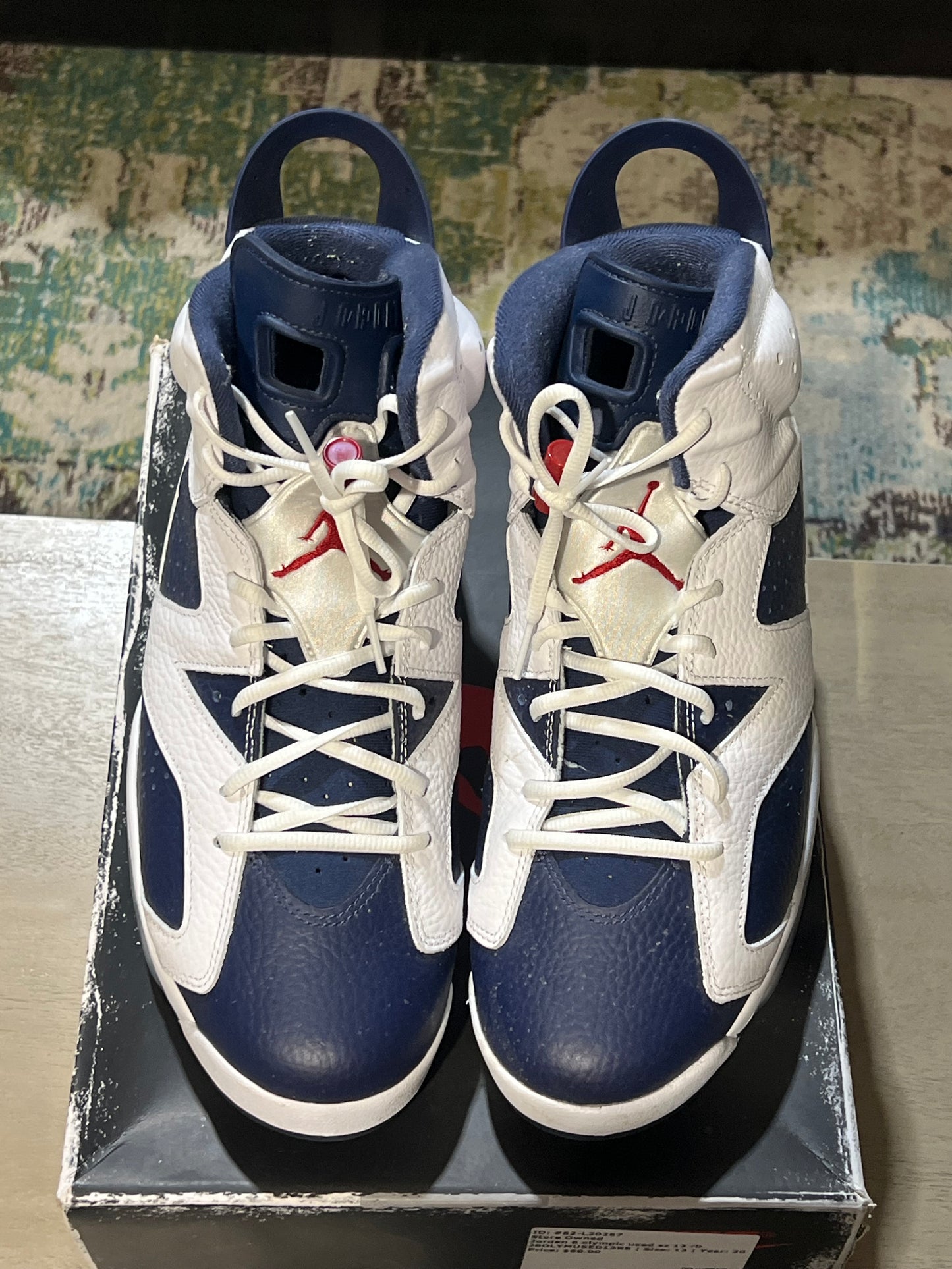 Jordan 6 olympic used sz 13 rb