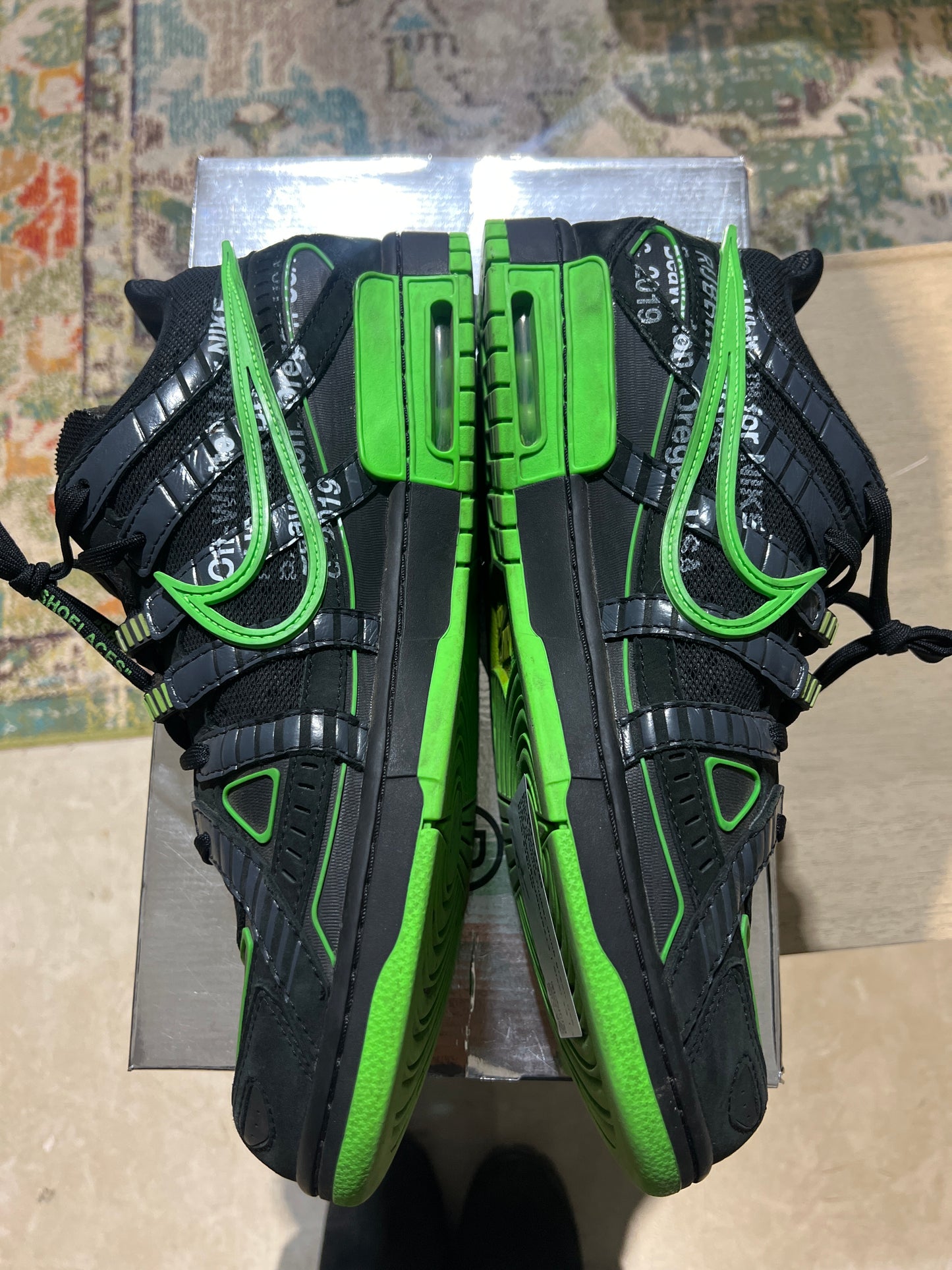 Nike offwhite rubber dunk green used sz 13