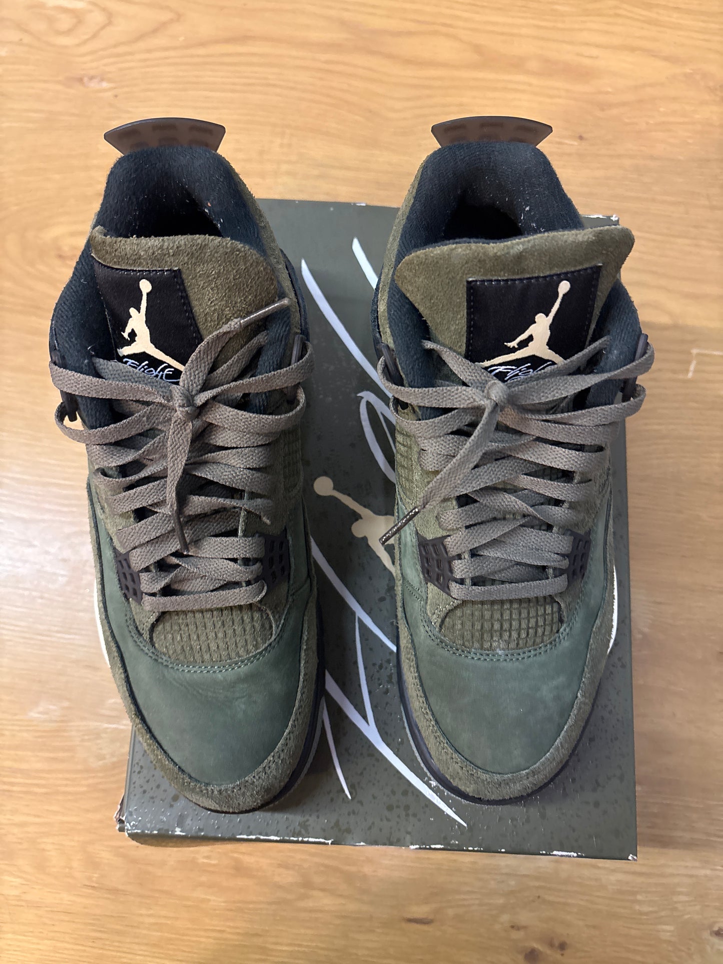 Jordan 4 Olive Craft Used Sz 10.5