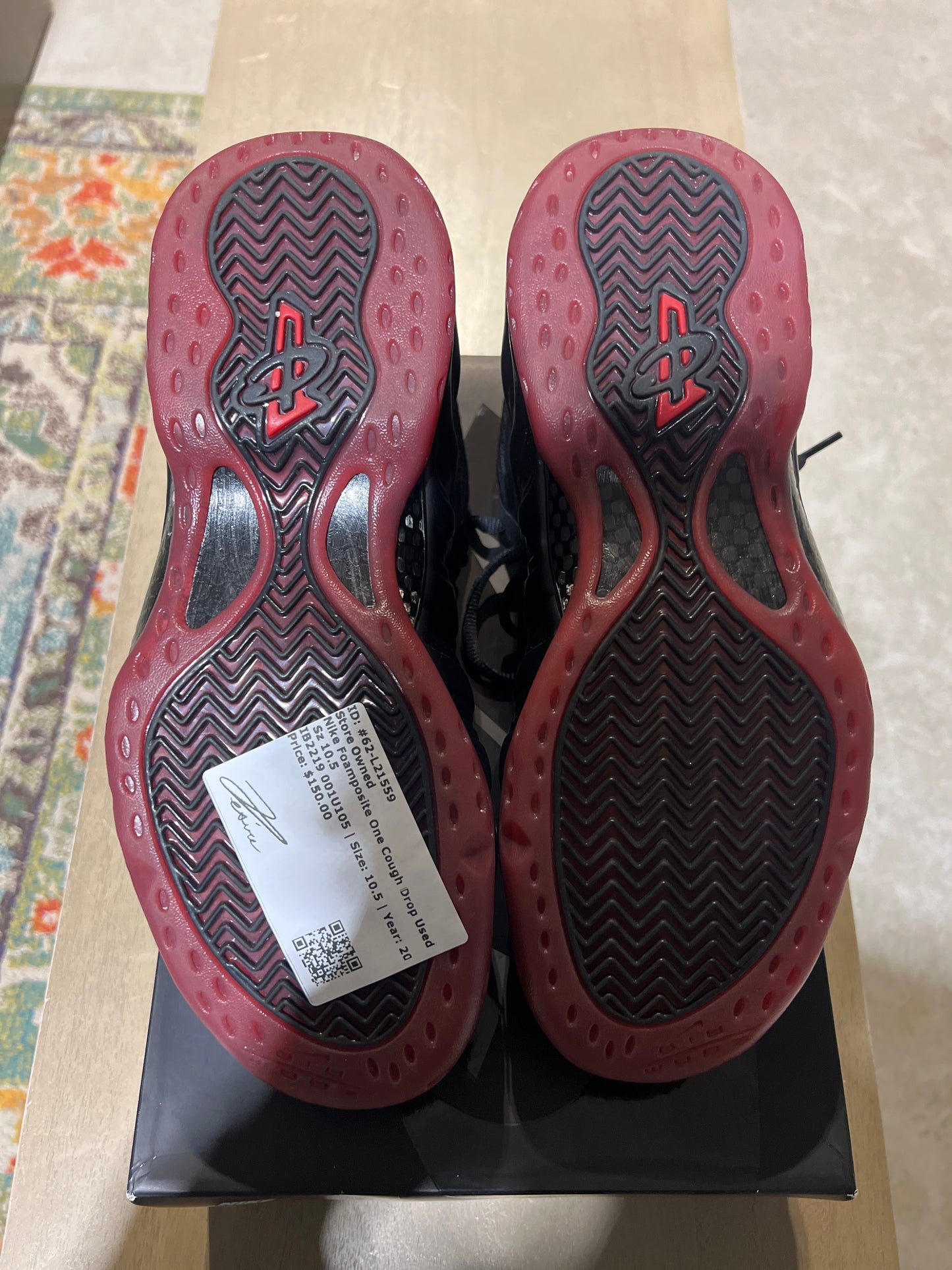 Nike Foamposite One Cough Drop Used Sz 10.5