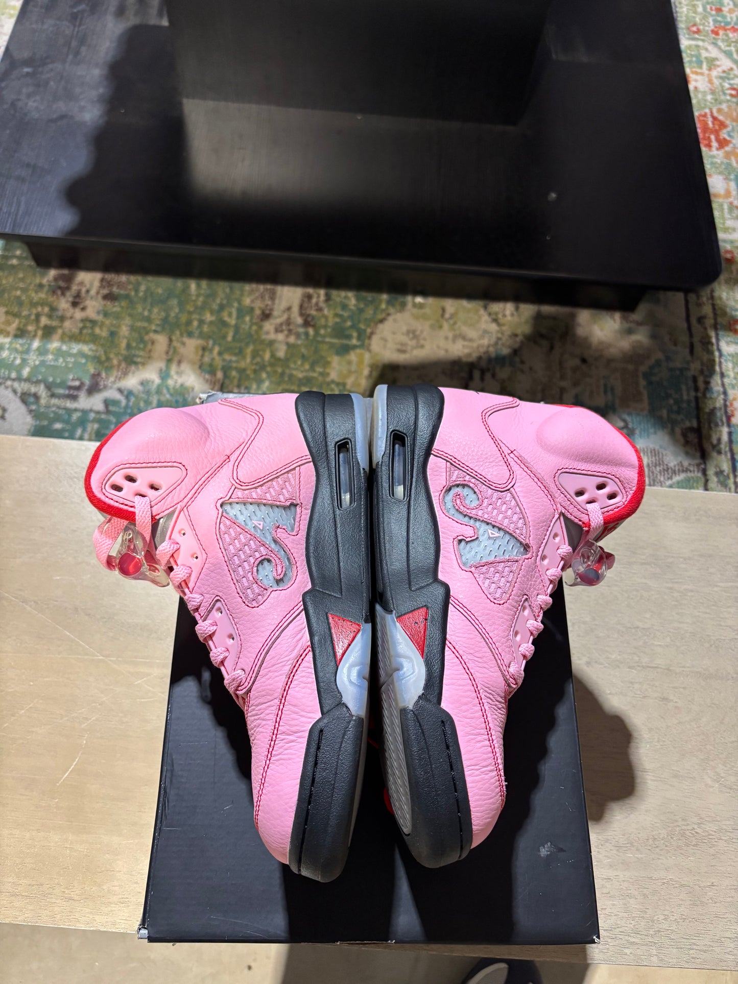 Jordan 5 Awake NY Arctic Pink Used Sz 9
