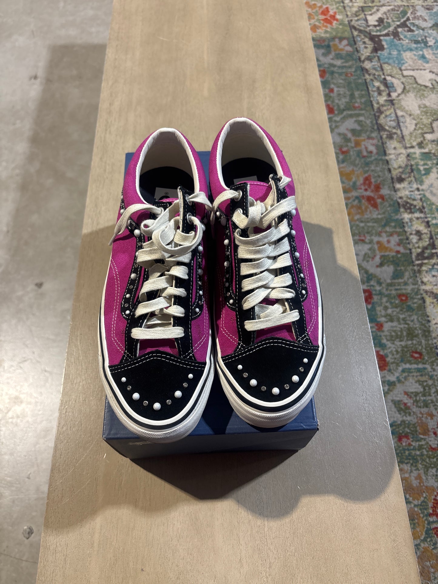 Pink Pearlized Vans Used Sz 10
