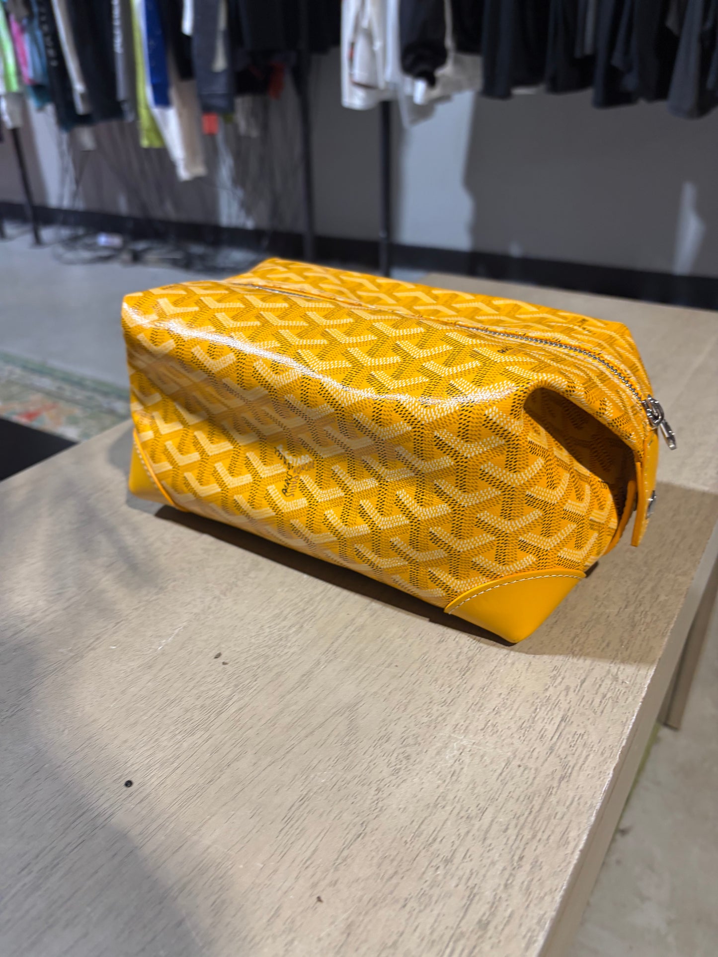 Goyard Yellow Toiletry Bag