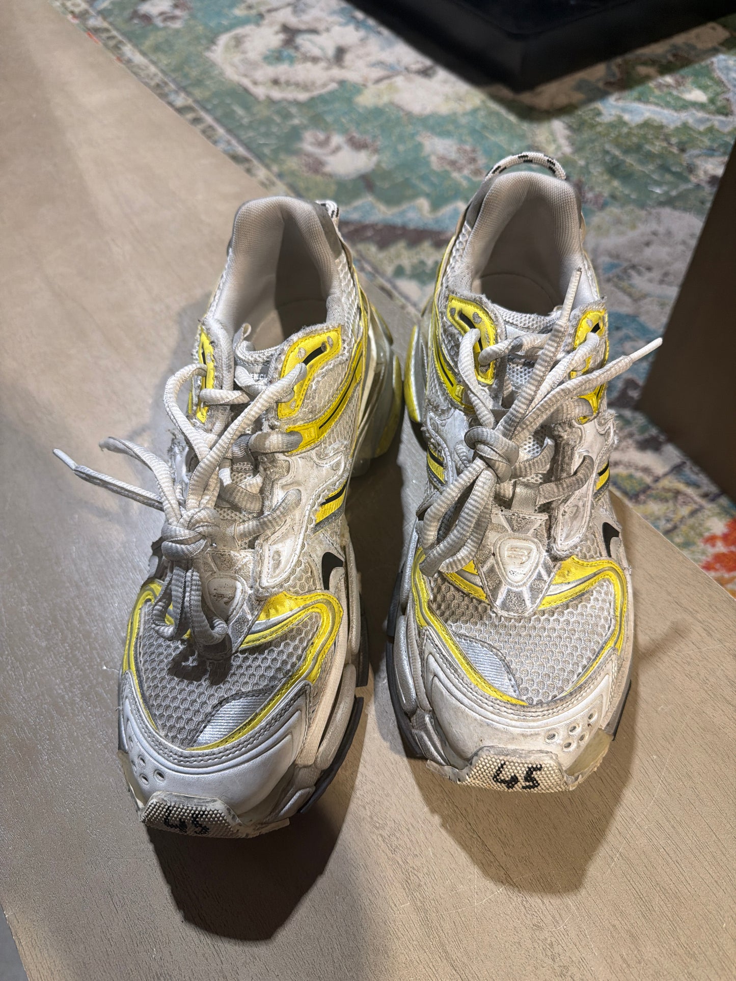 Balenciaga Runner Worn out Yellow Used Sz 12 NB
