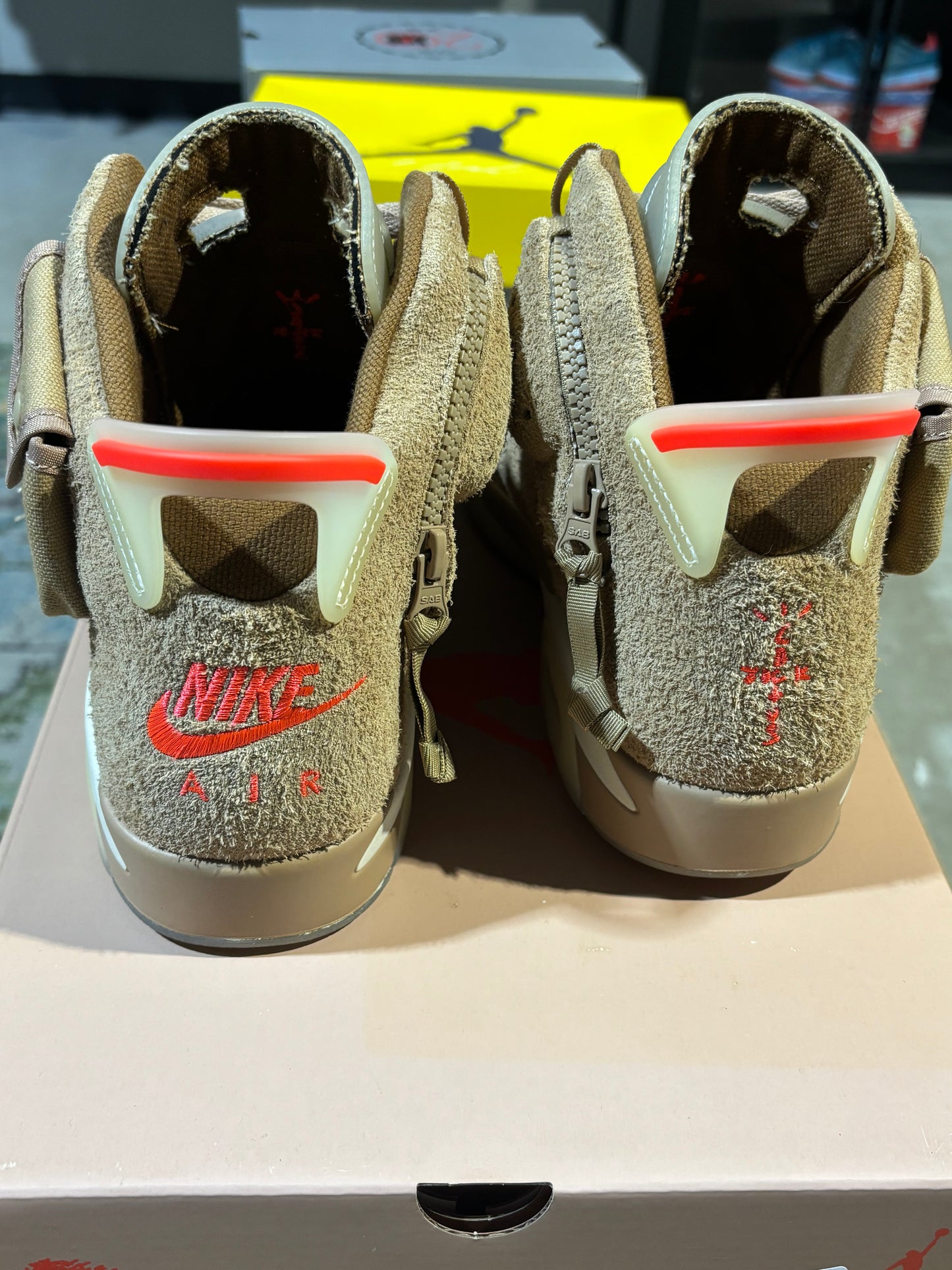 Jordan 6 Travis Scott Khaki Used 10.5