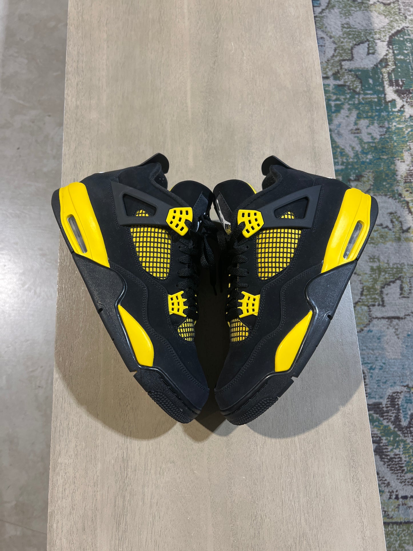 Jordan 4 Yellow Thunder Used Sz 12 NB