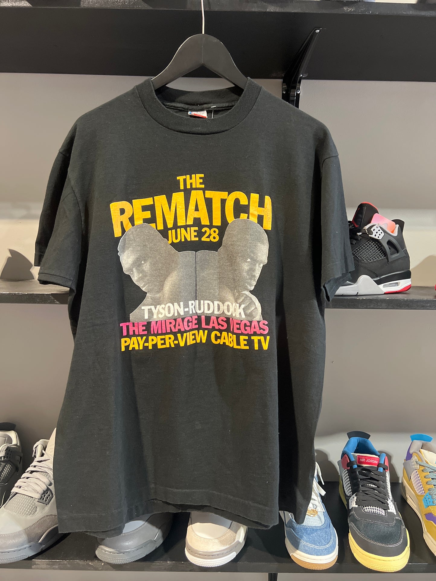 Vintage Tyson ruddock rematch tee 91
