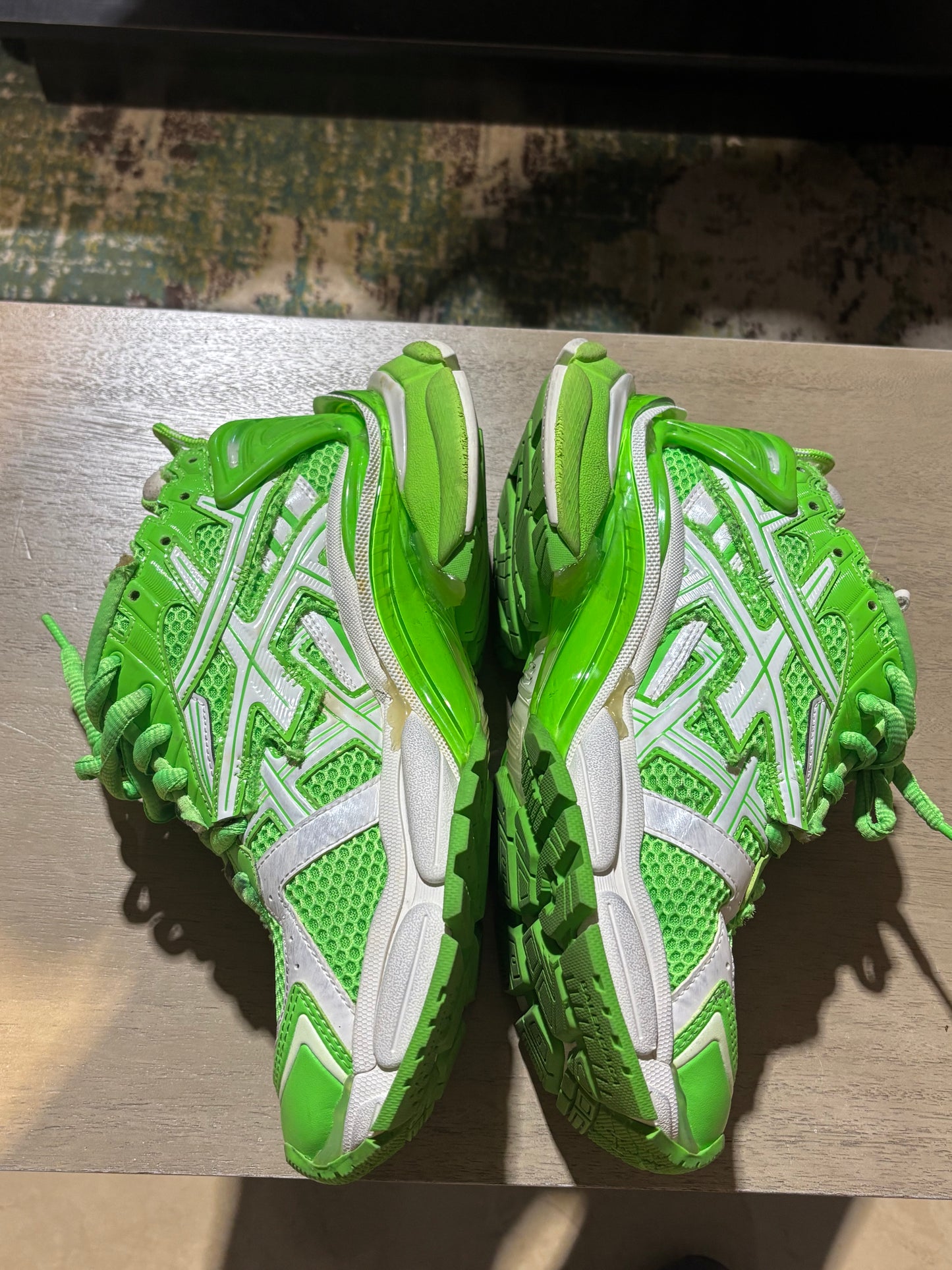 Balenciaga Green Runner Used SZ 8