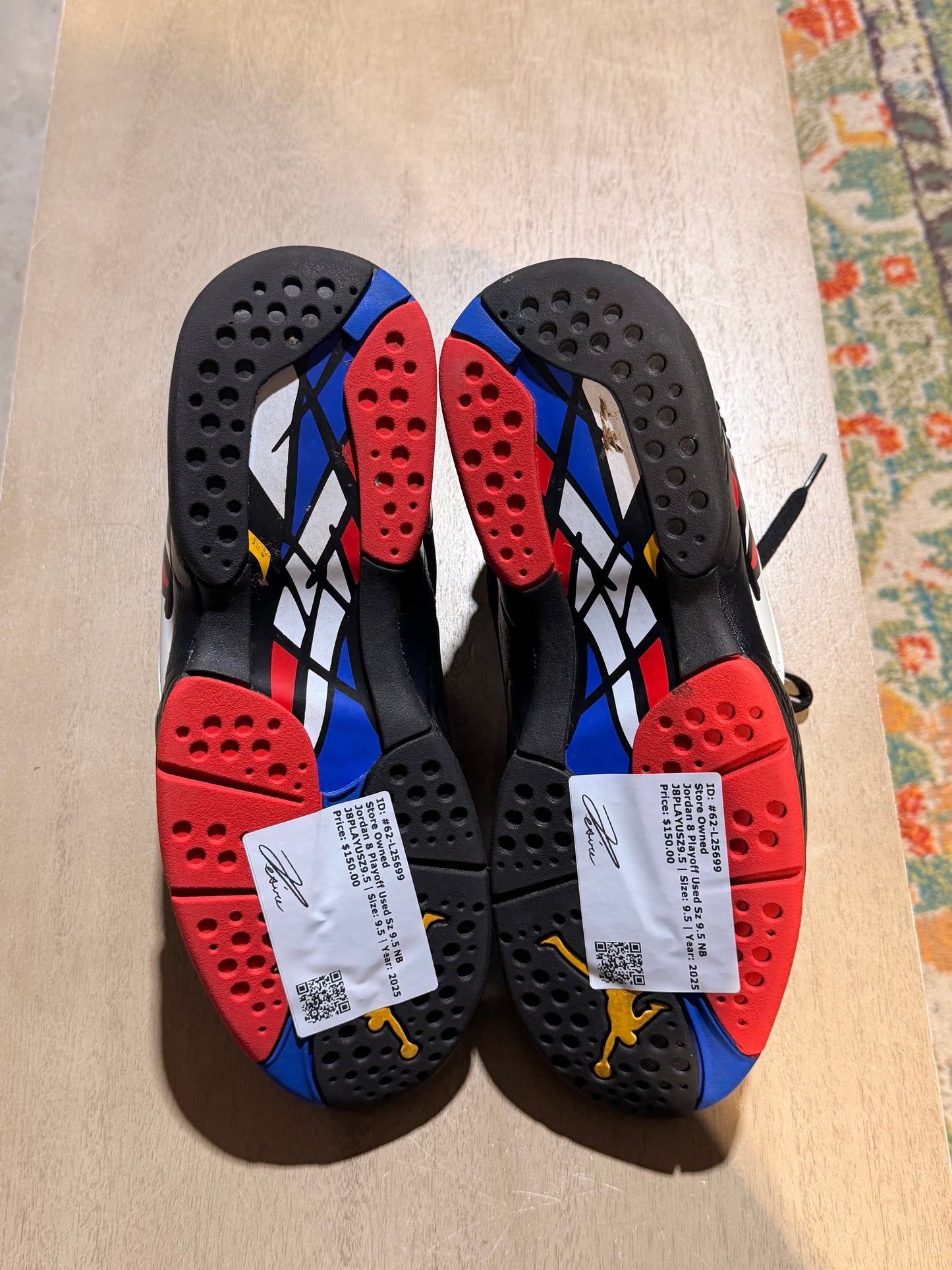 Jordan 8 Playoff Used Sz 9.5 NB