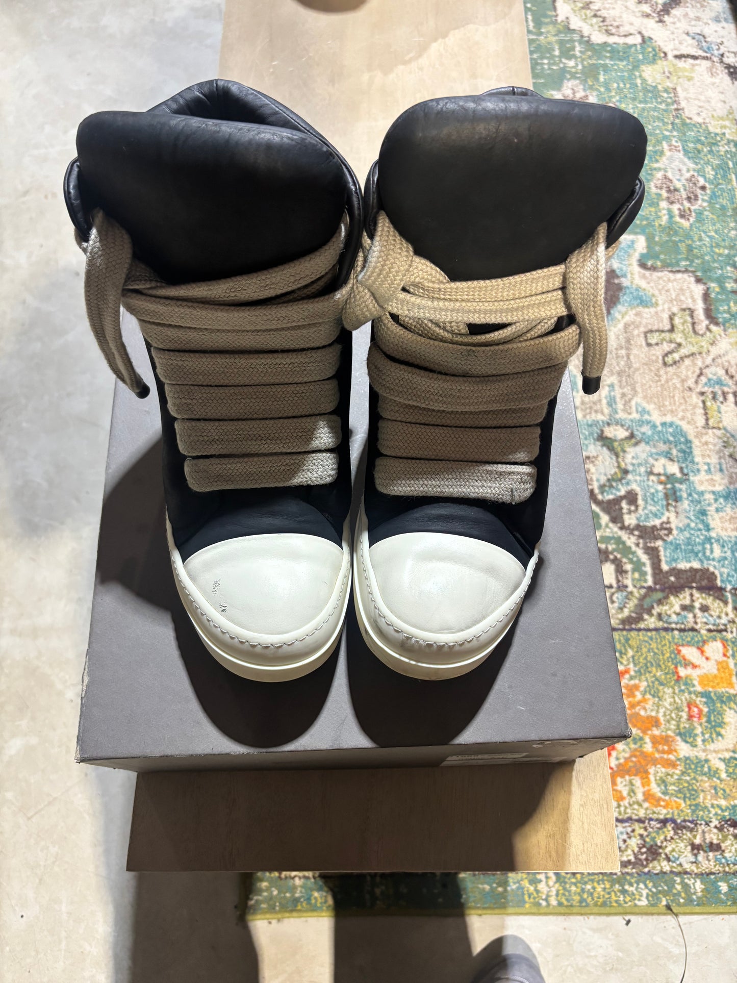 Rick Owens Jumbo Lace Puffer Ramone Used Sz 12