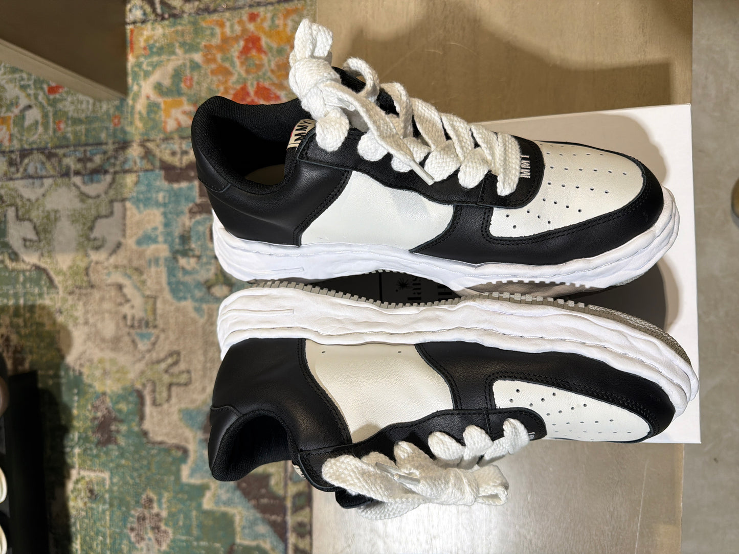 Maison Mihara Wayne Black White Used Sz 12