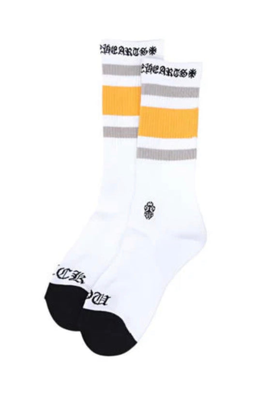 Chrome Hearts Sport White/Grey/Yellow Socks